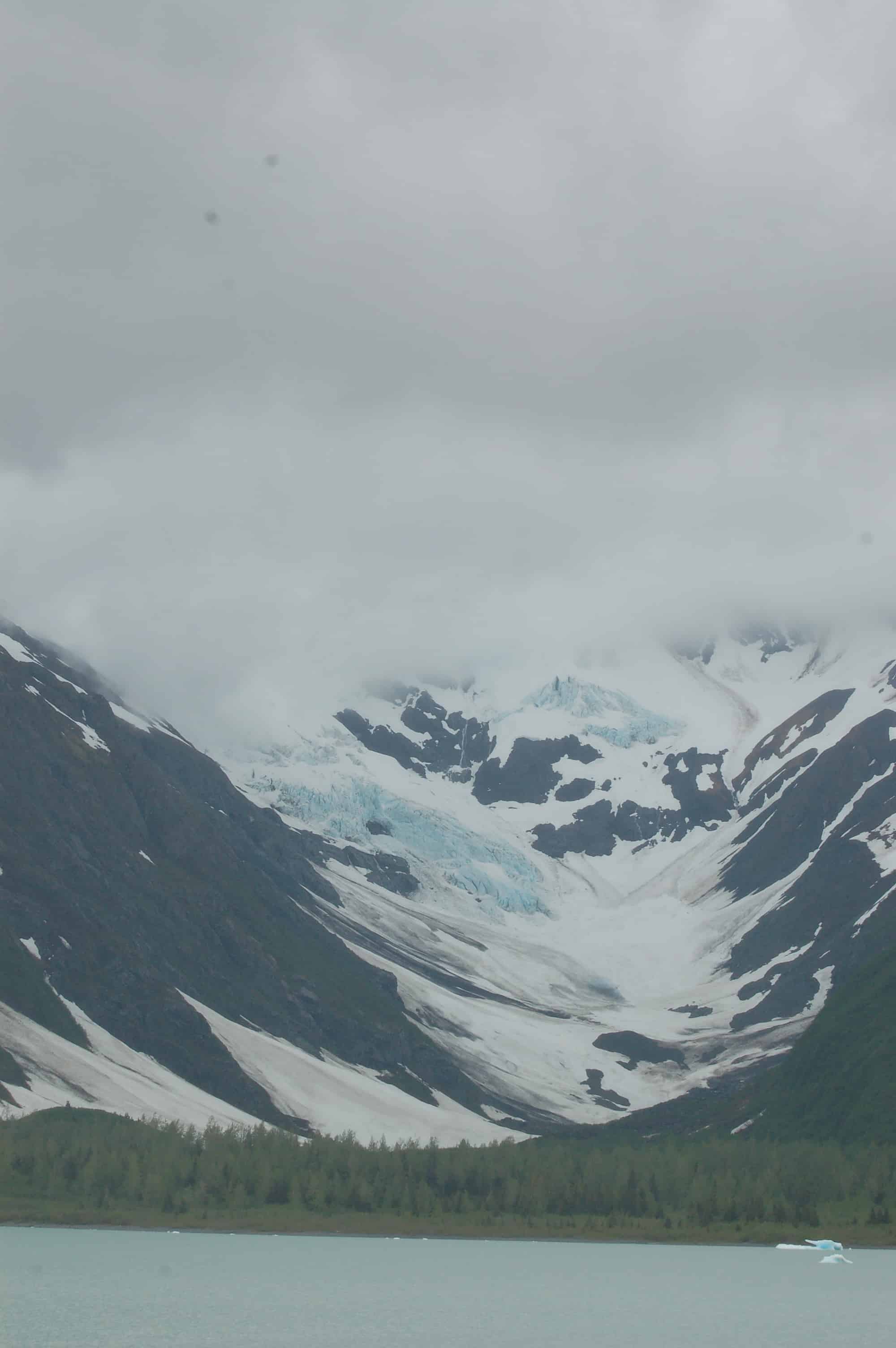Portage Glacier above Portage Lake