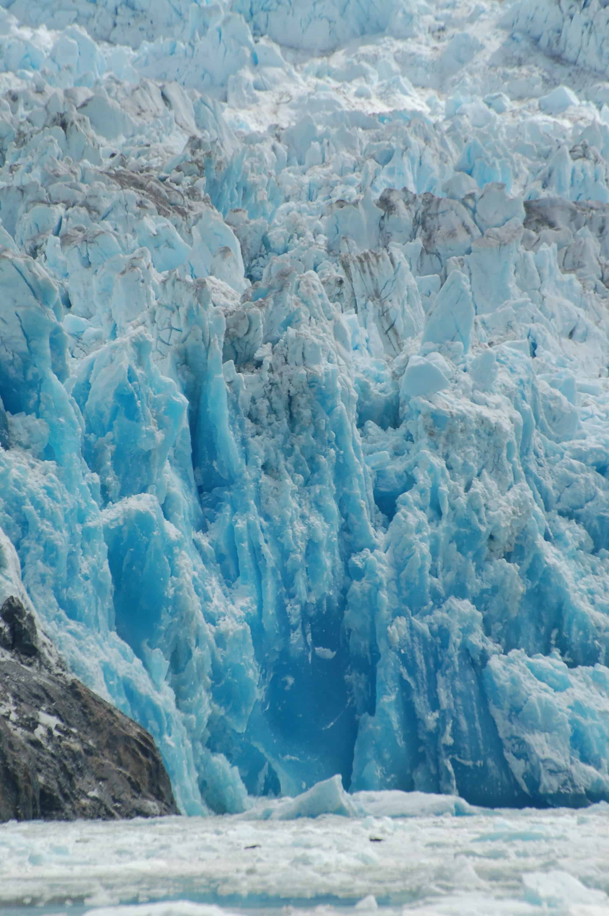 The face of Sawyer Glacier from the boat