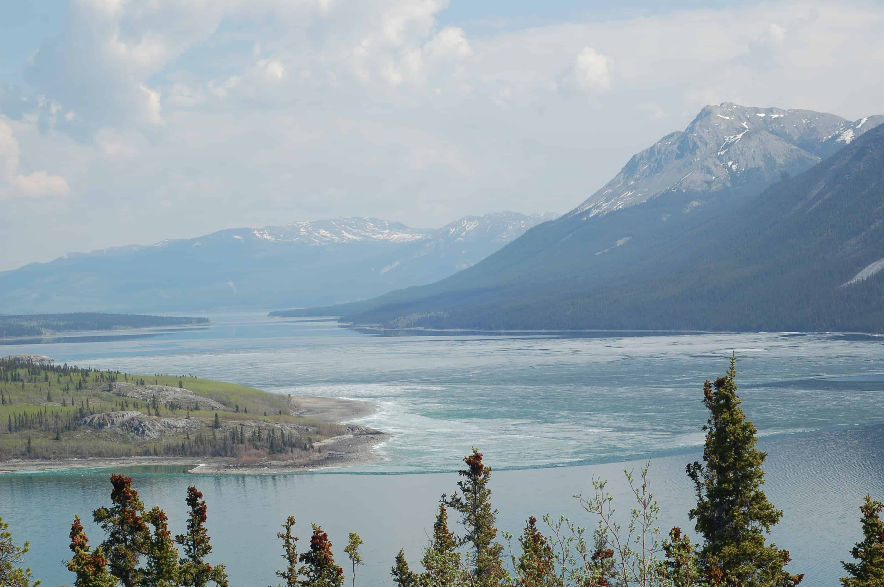 Up through the mountains on the way to Carcross
