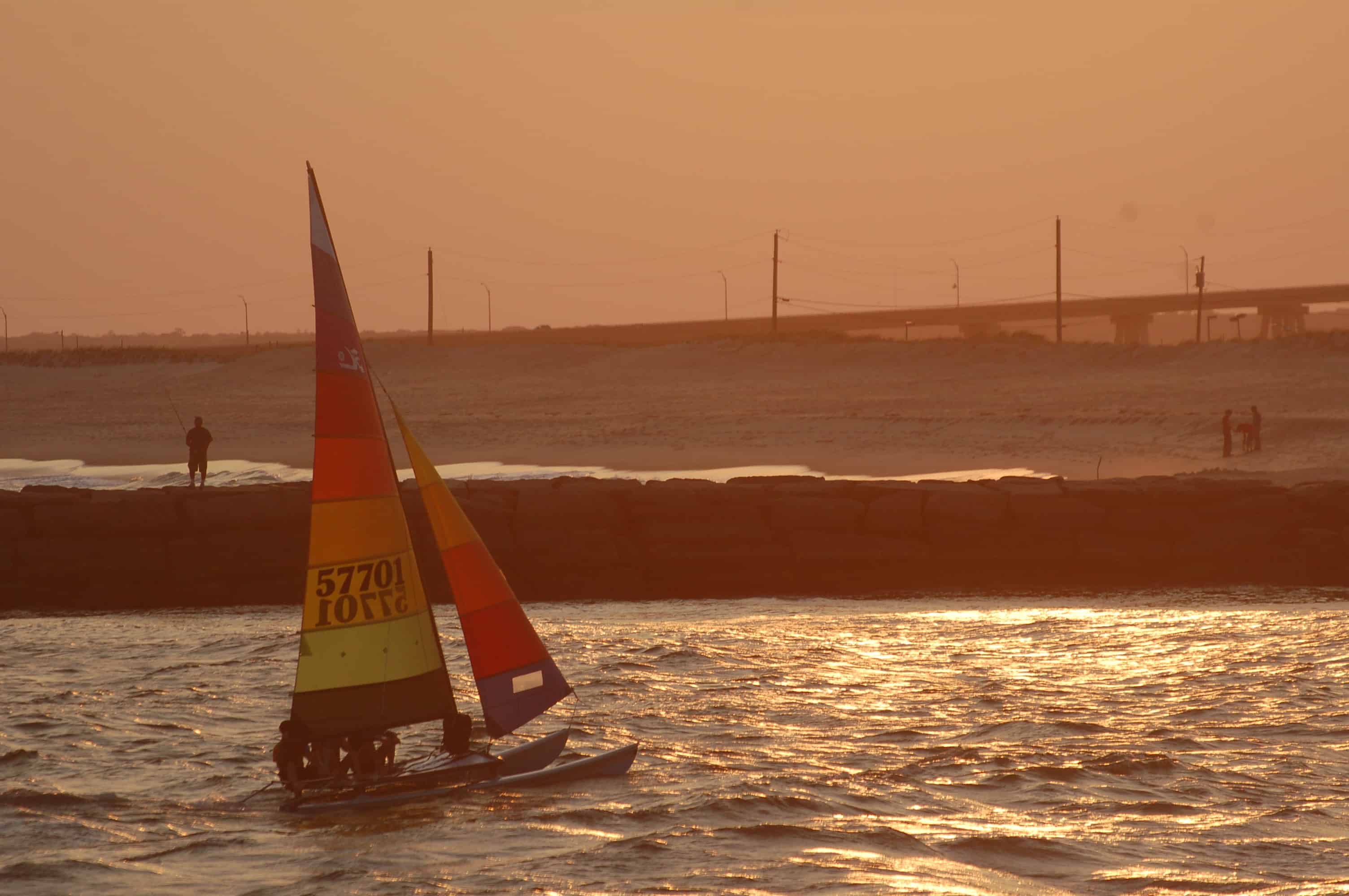 Sunset on the Hobie with Kieran
