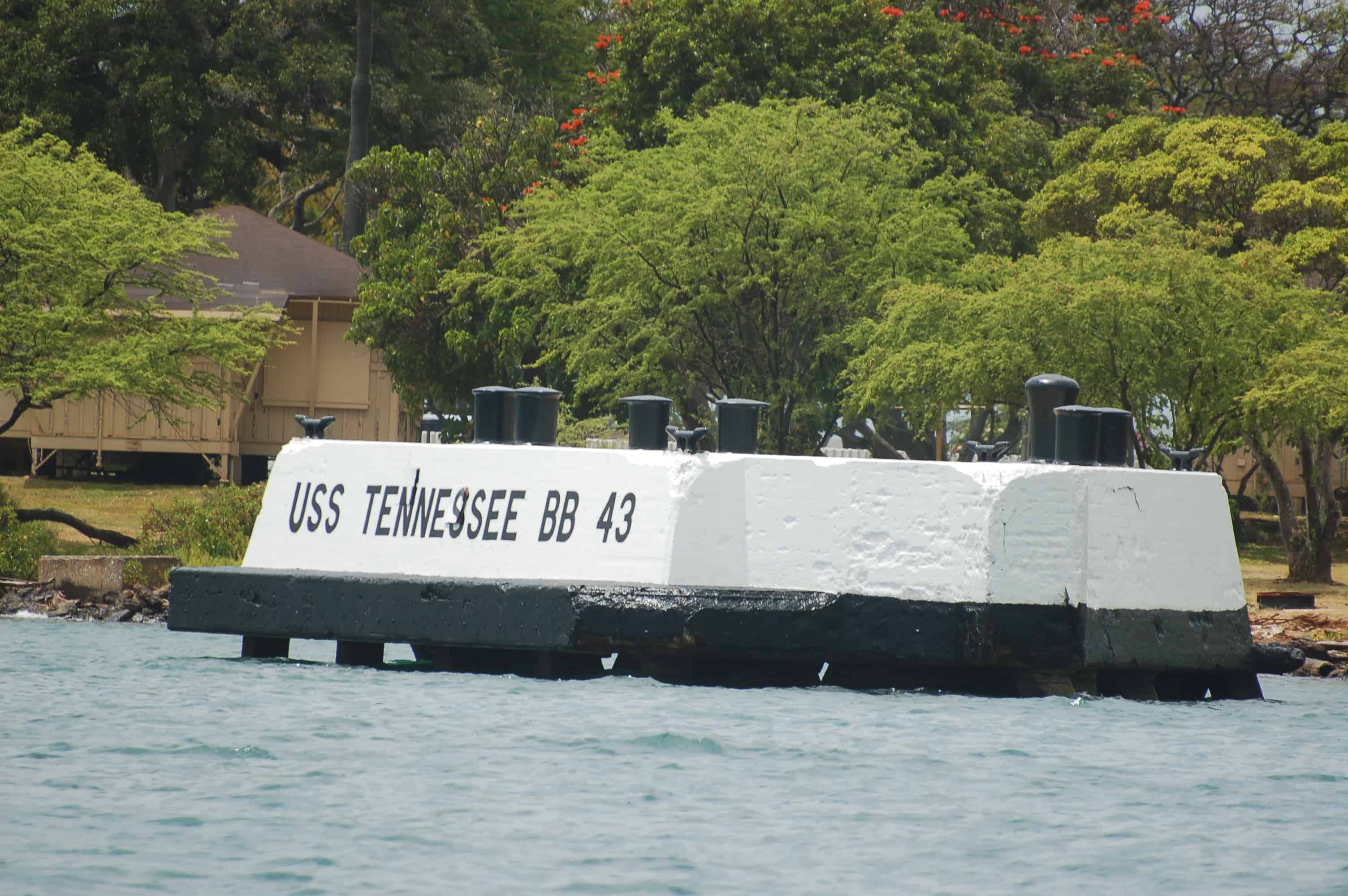 USS Tennessee at her mooring