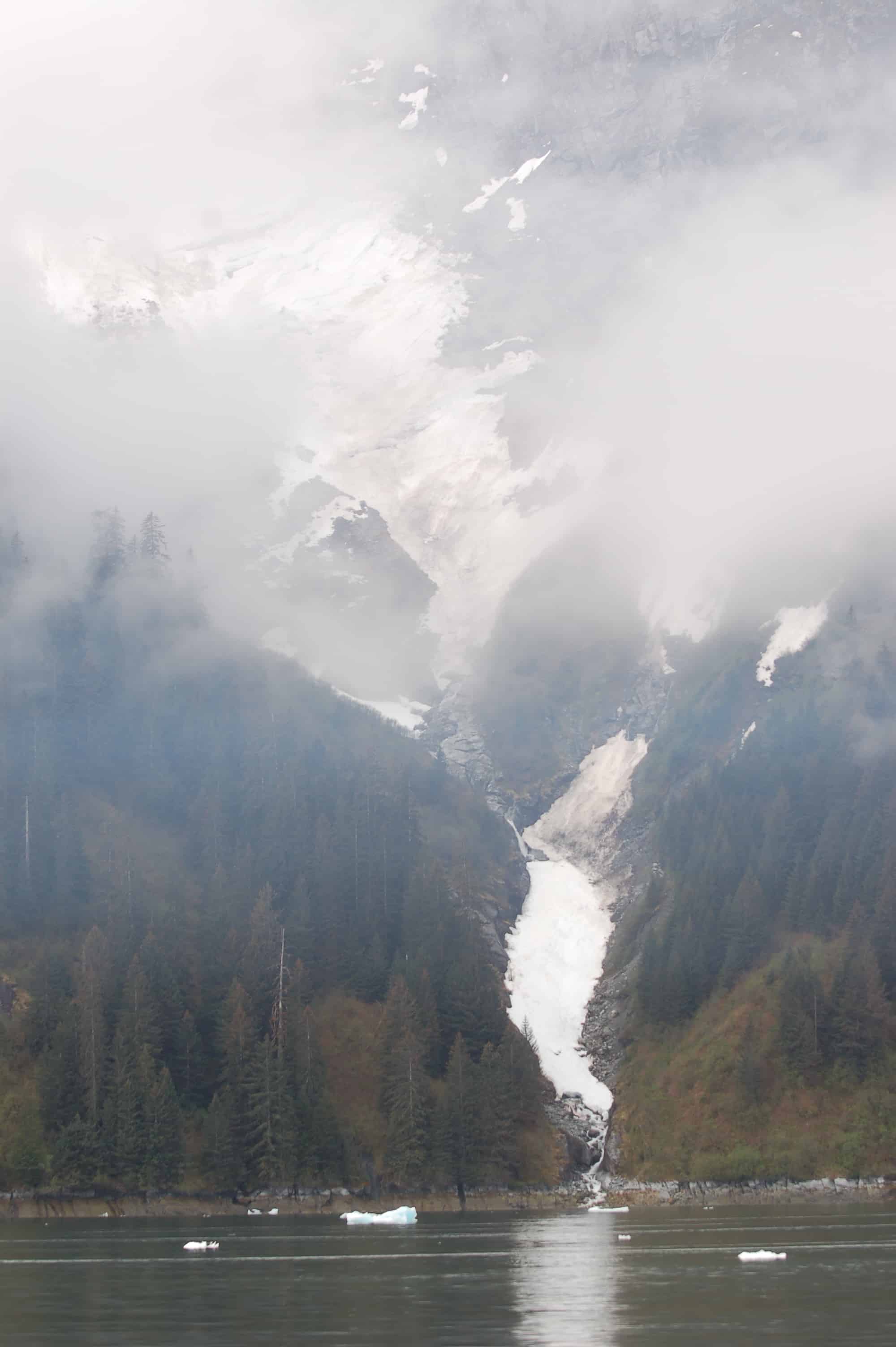 Another waterfall, fed by snowmelt above