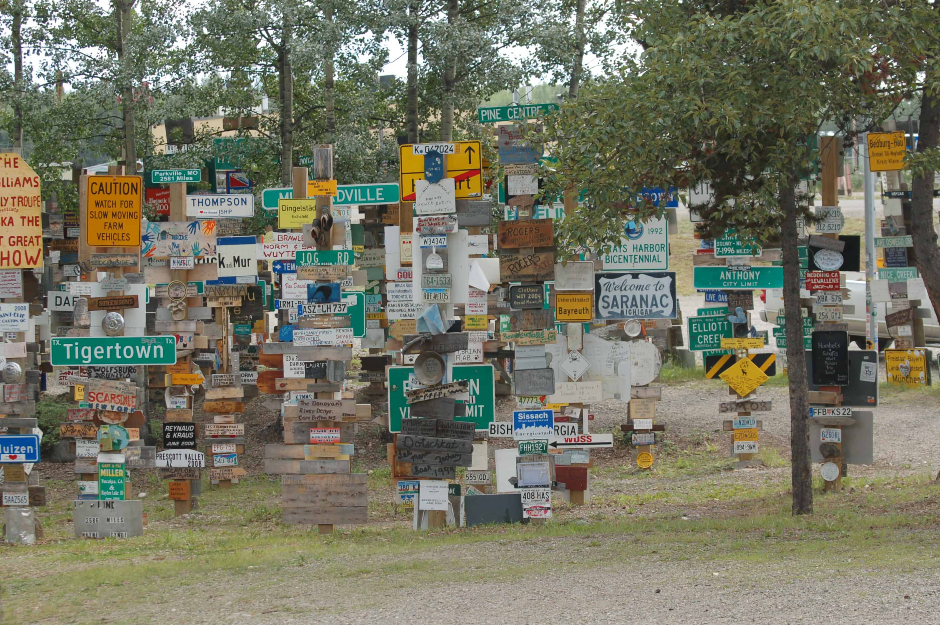 The Sign Post Forest at Watson Lake