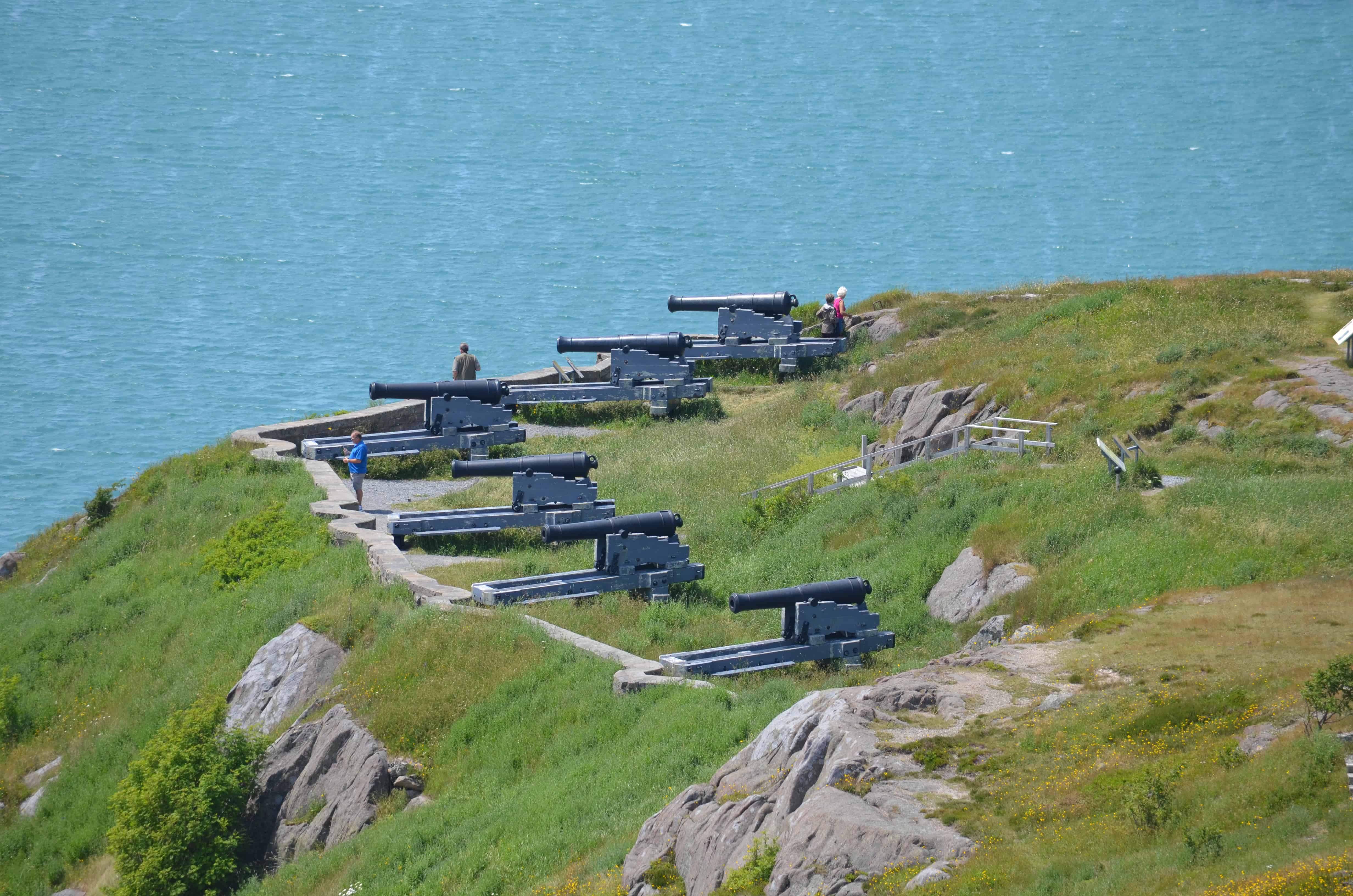 Cannons protecting the harbor entrance