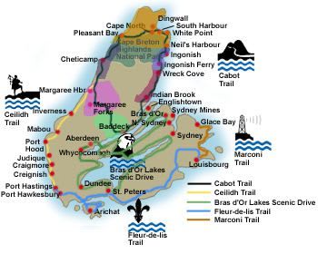 A graphic of Cape Breton