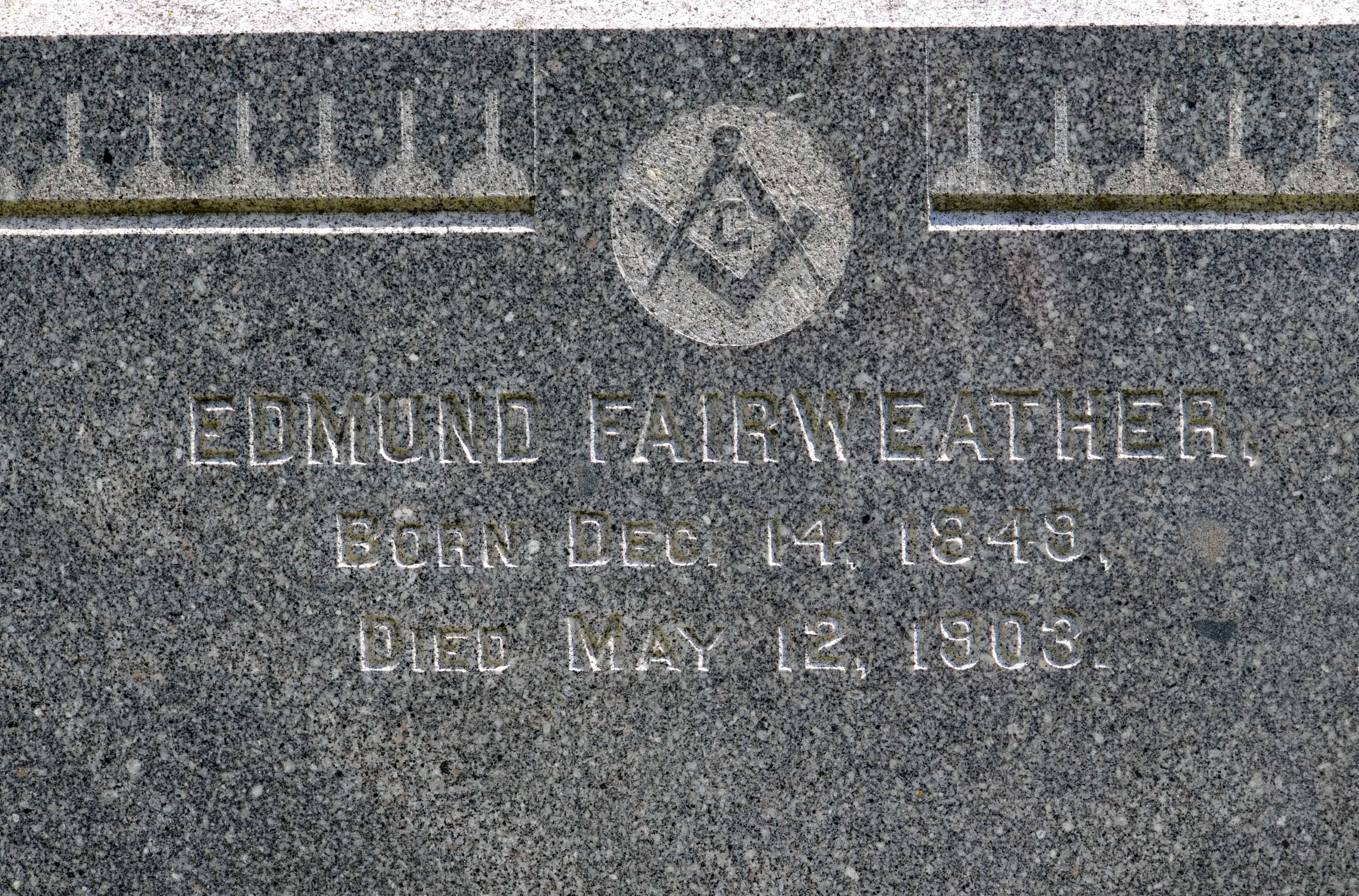 Edmund Fairweather's grave
