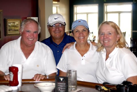 John, Janice, Bunny, and Pete at the 19th hole