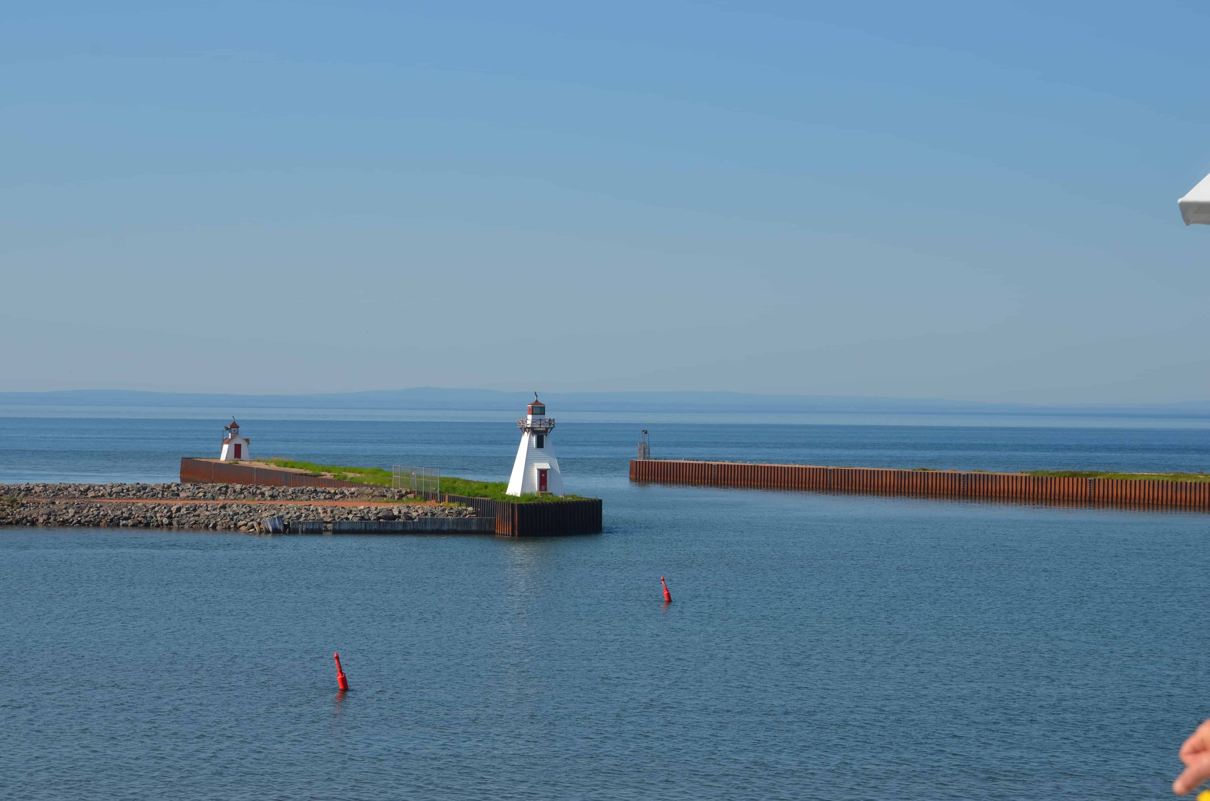Leaving PEI past the Wood Islands Lighthouse