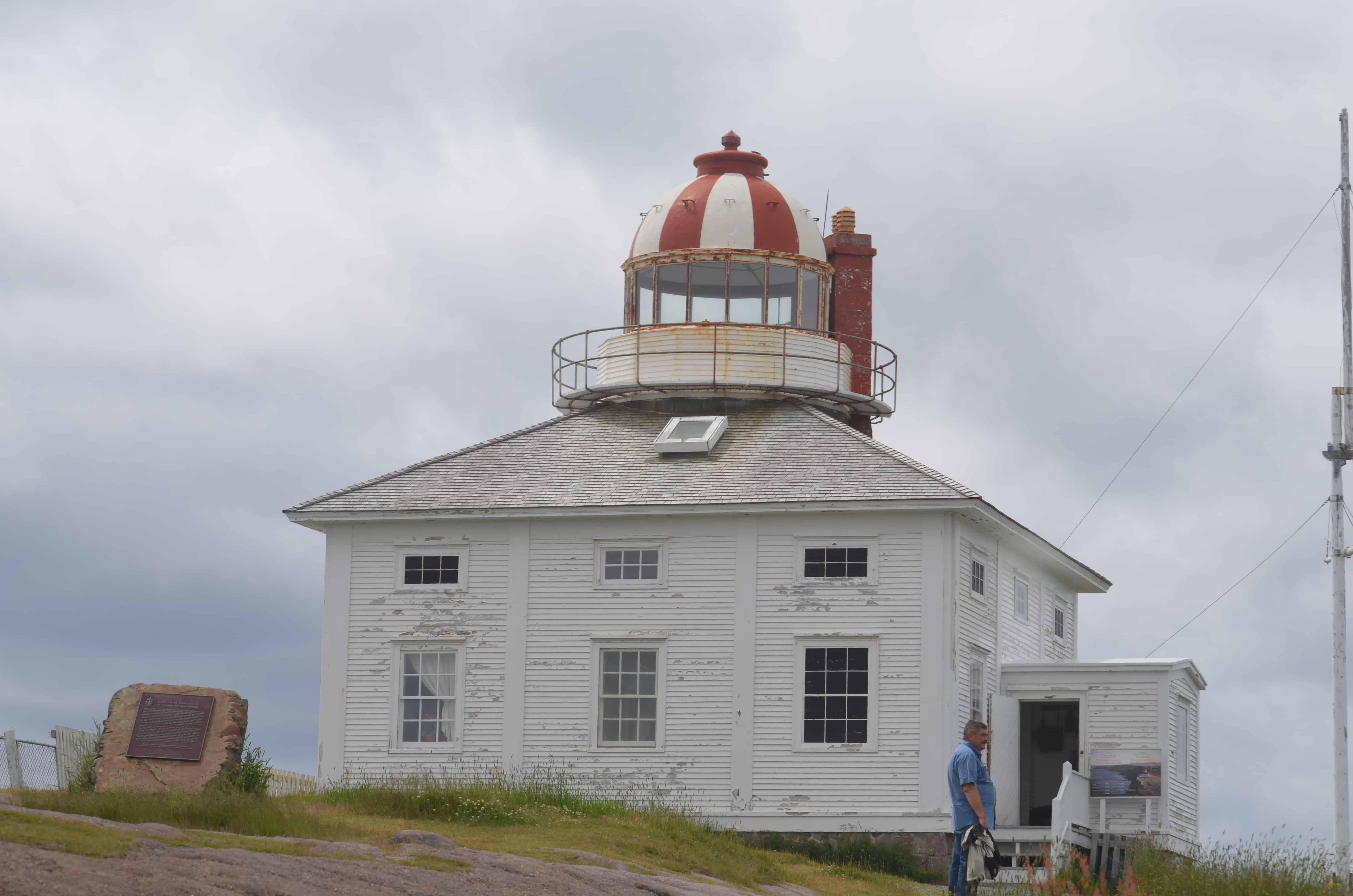 The original 1836 Cape Spear Lighthouse, with the lightkeeper's residence wrapped around the tower