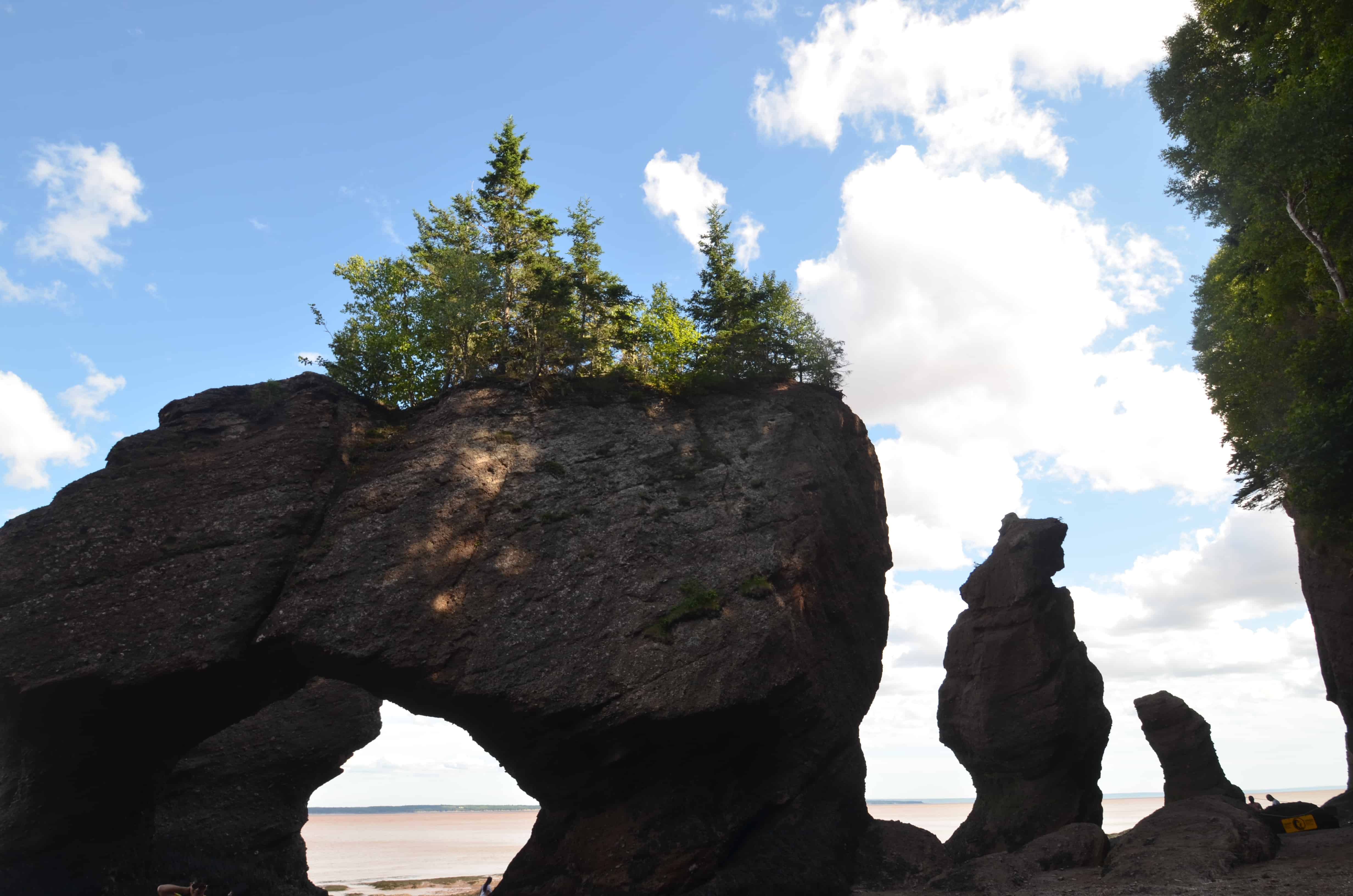 A formation with a hole through it