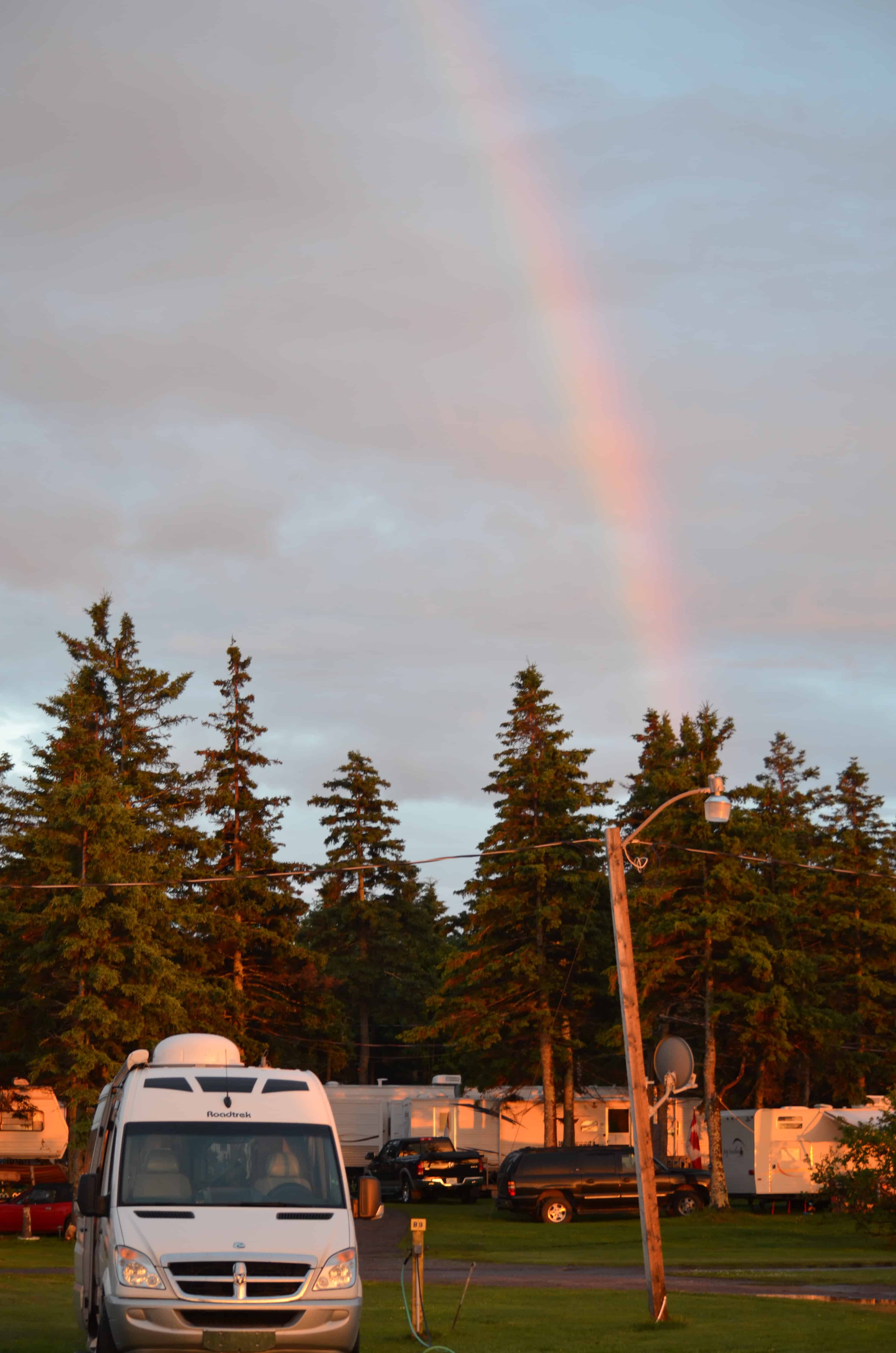 Rainbow over the Roadtrek