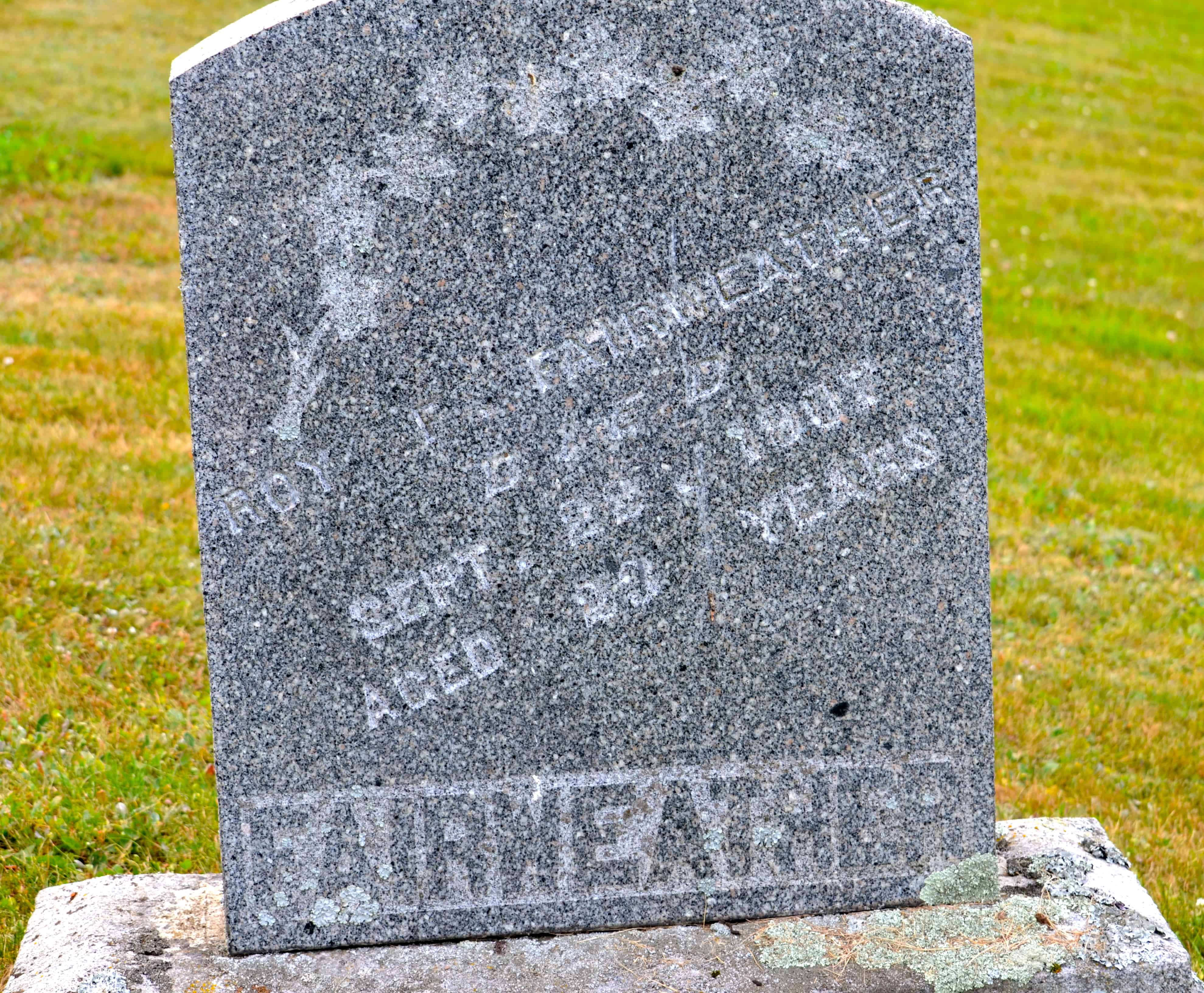 Roy Fairweather's grave