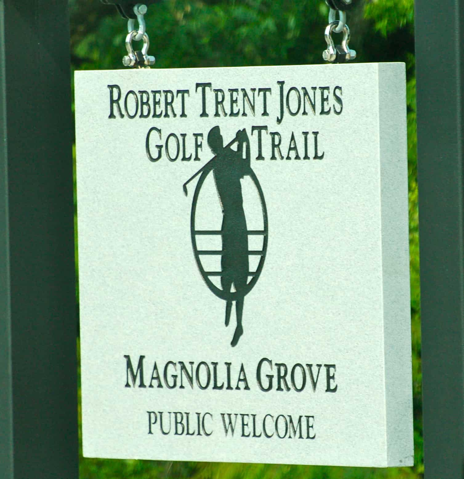The Magnolia Grove sign