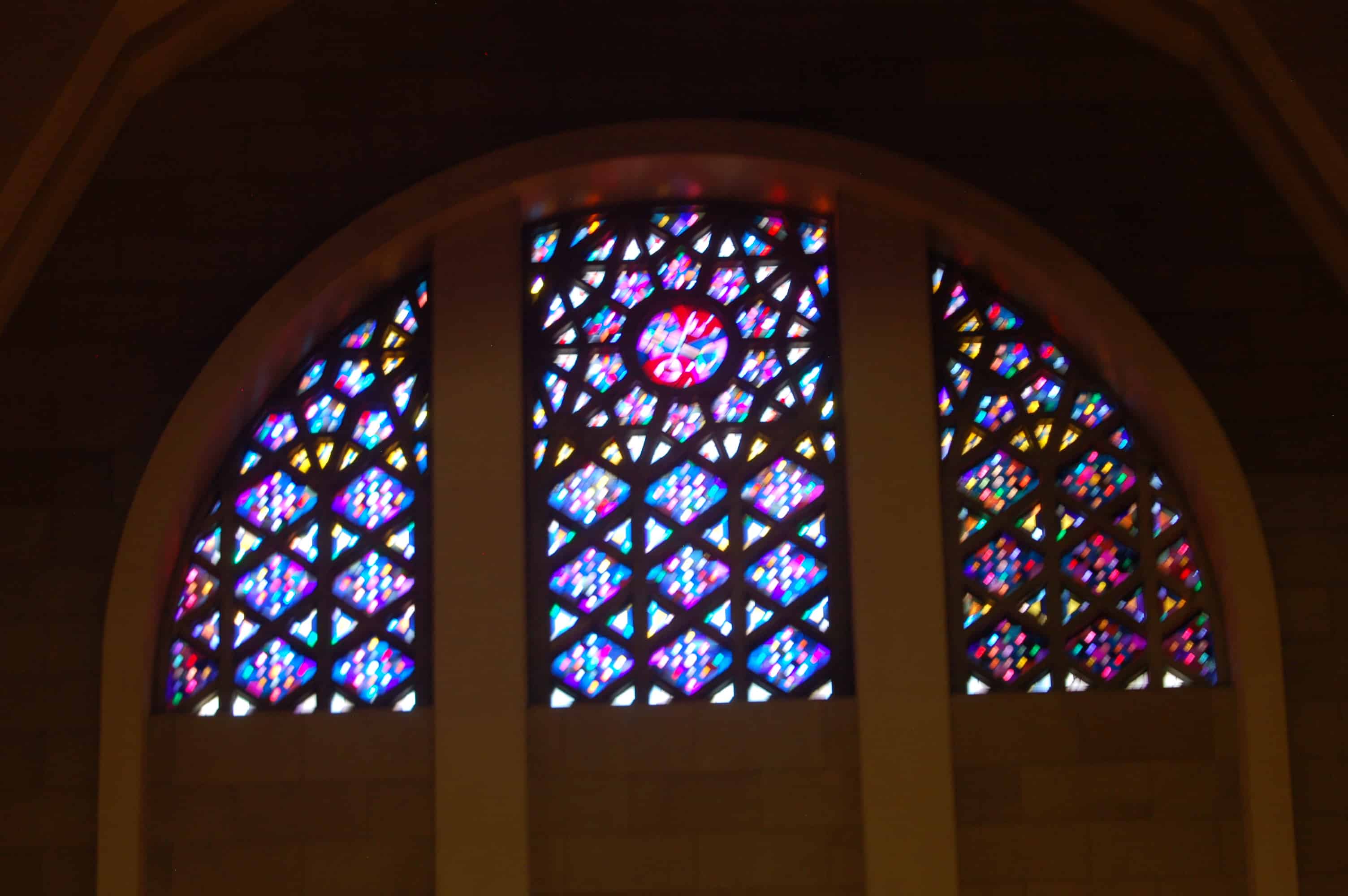 Stained glass at Saint Joseph's Oratory
