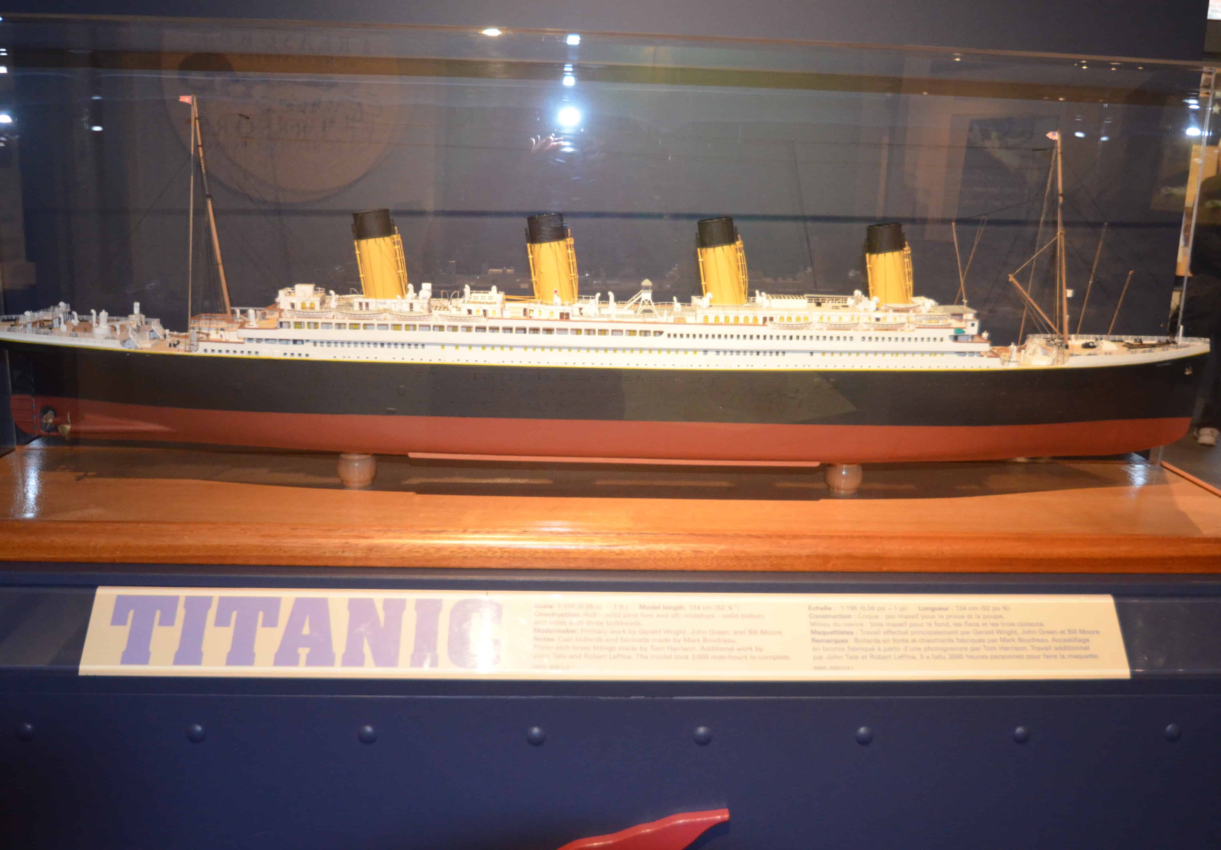 Museum model of the Titanic