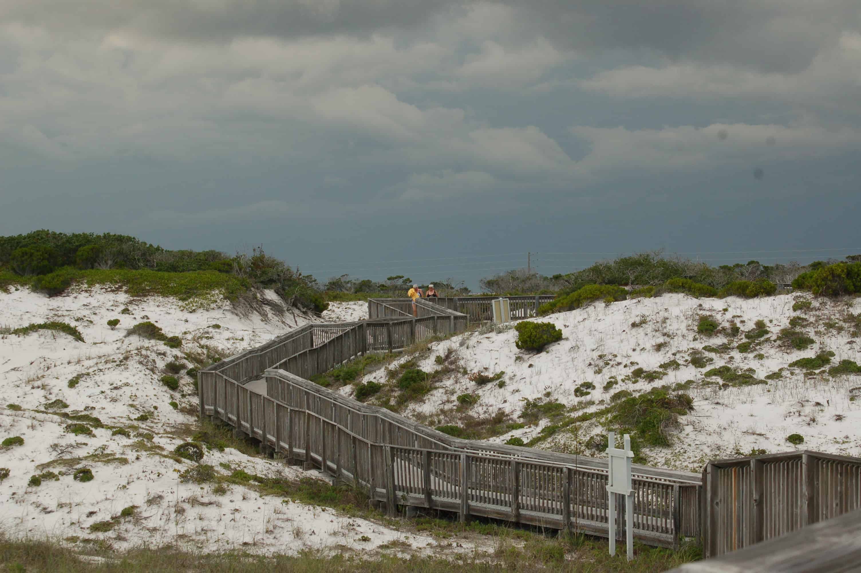 The walk through the dunes