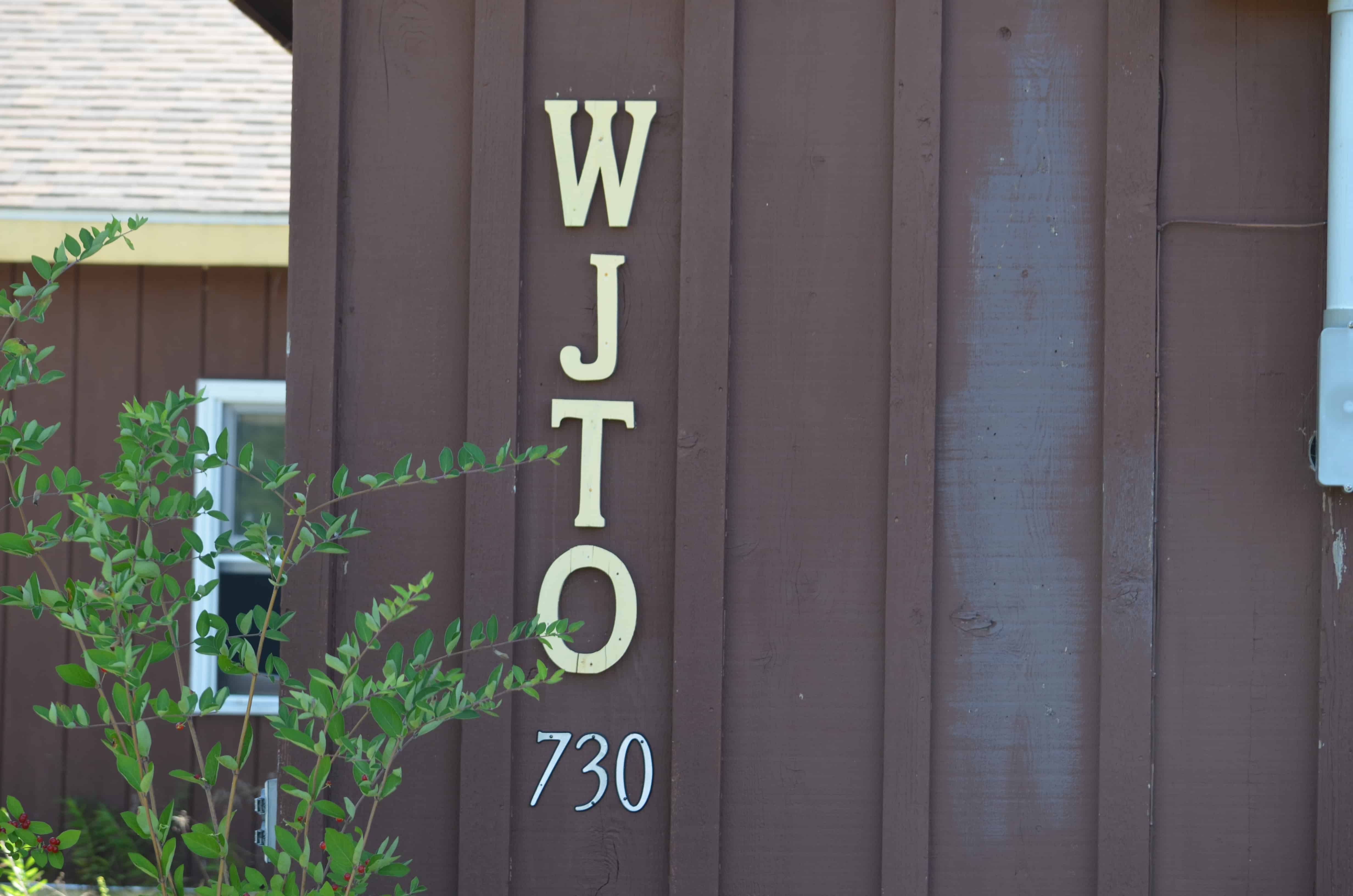 The WJTO station building