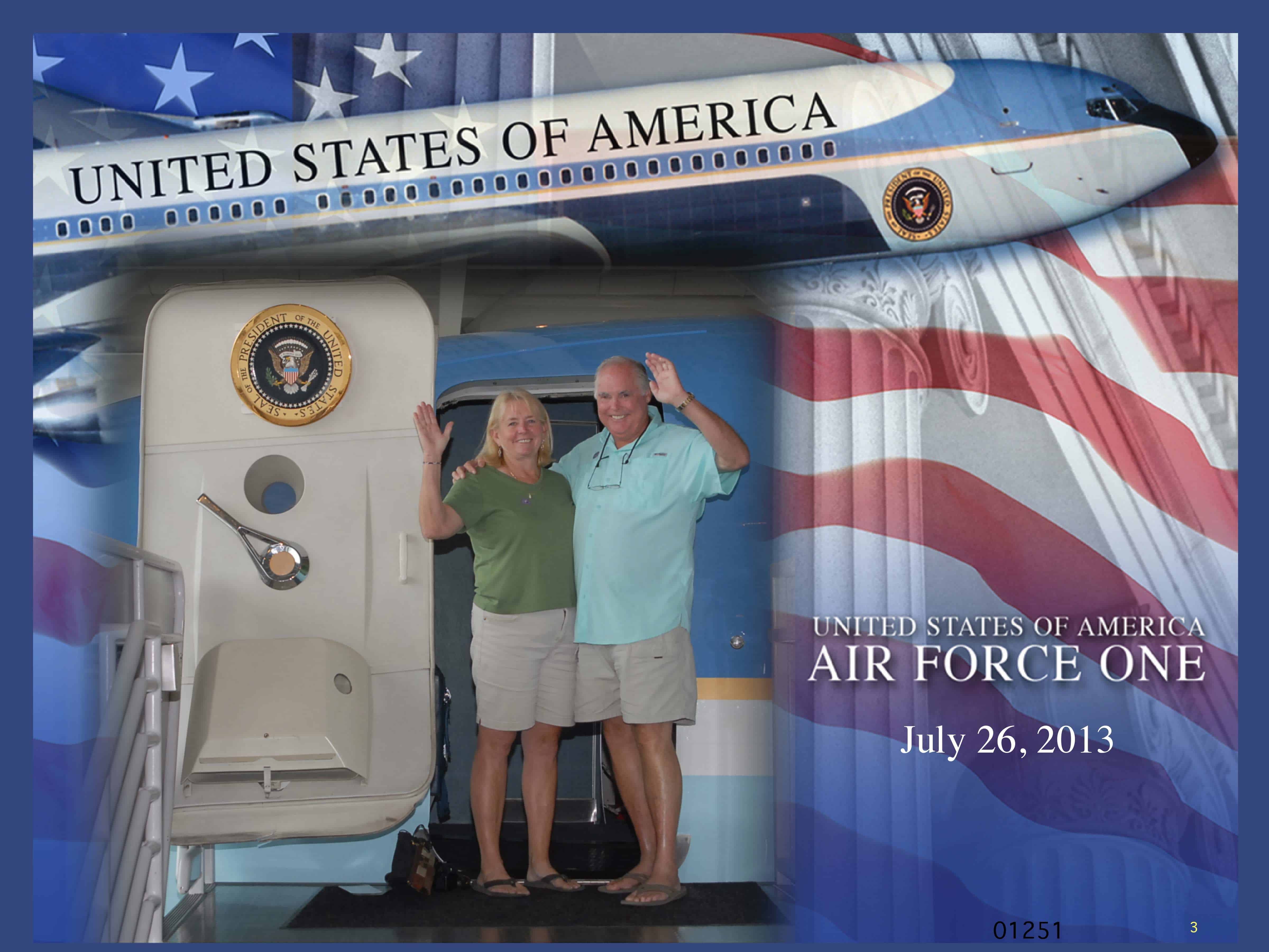 Air Force One on display