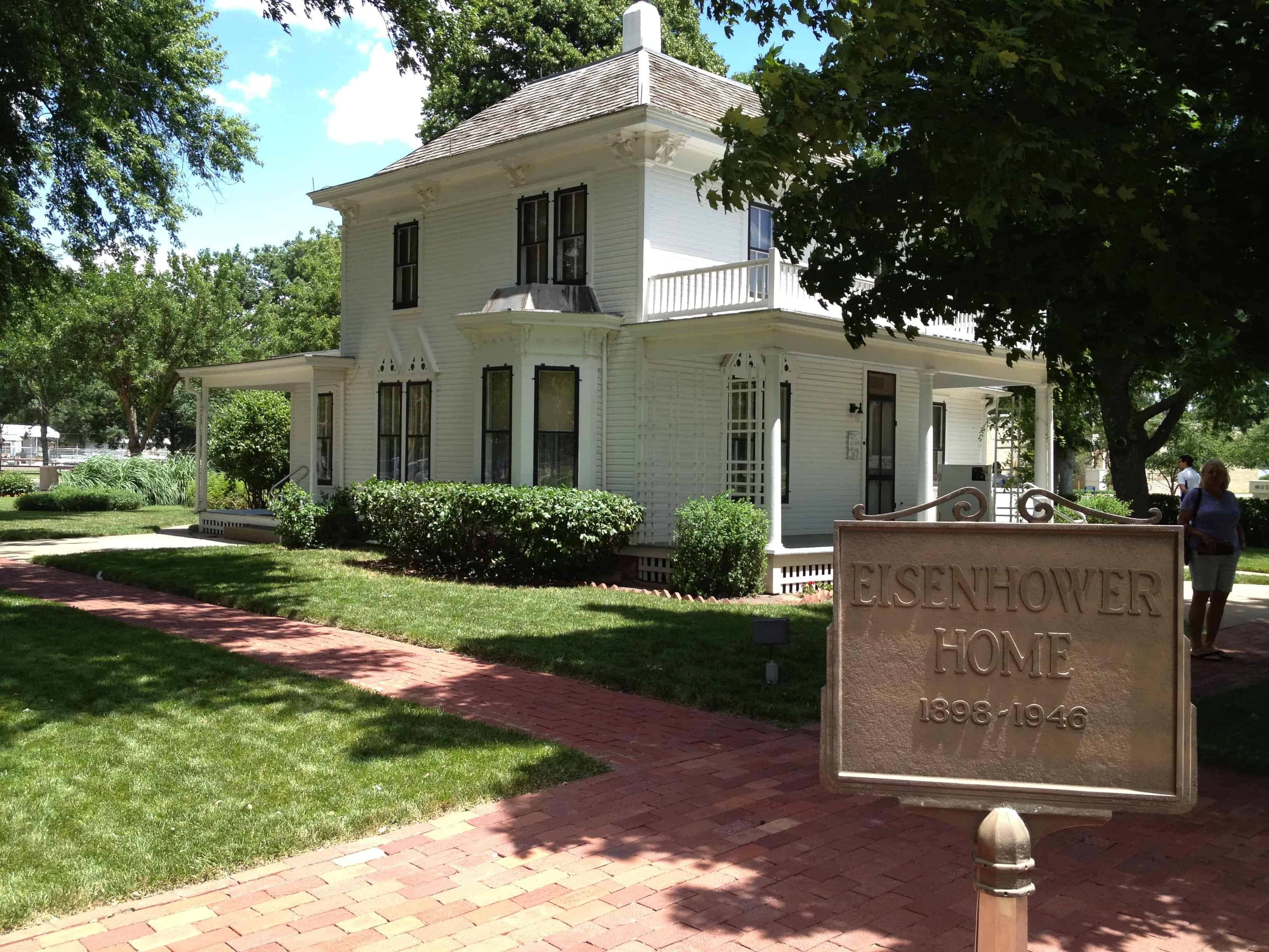 The Eisenhower family home, on the library grounds