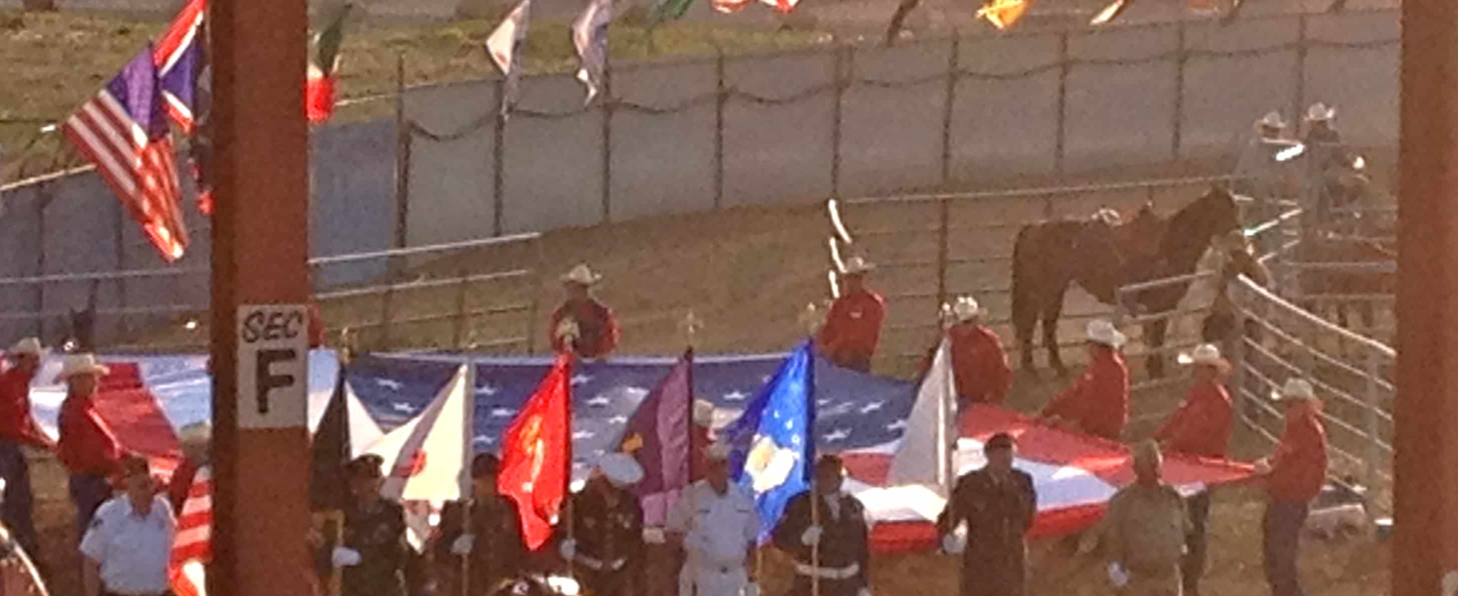The flag and the veterans