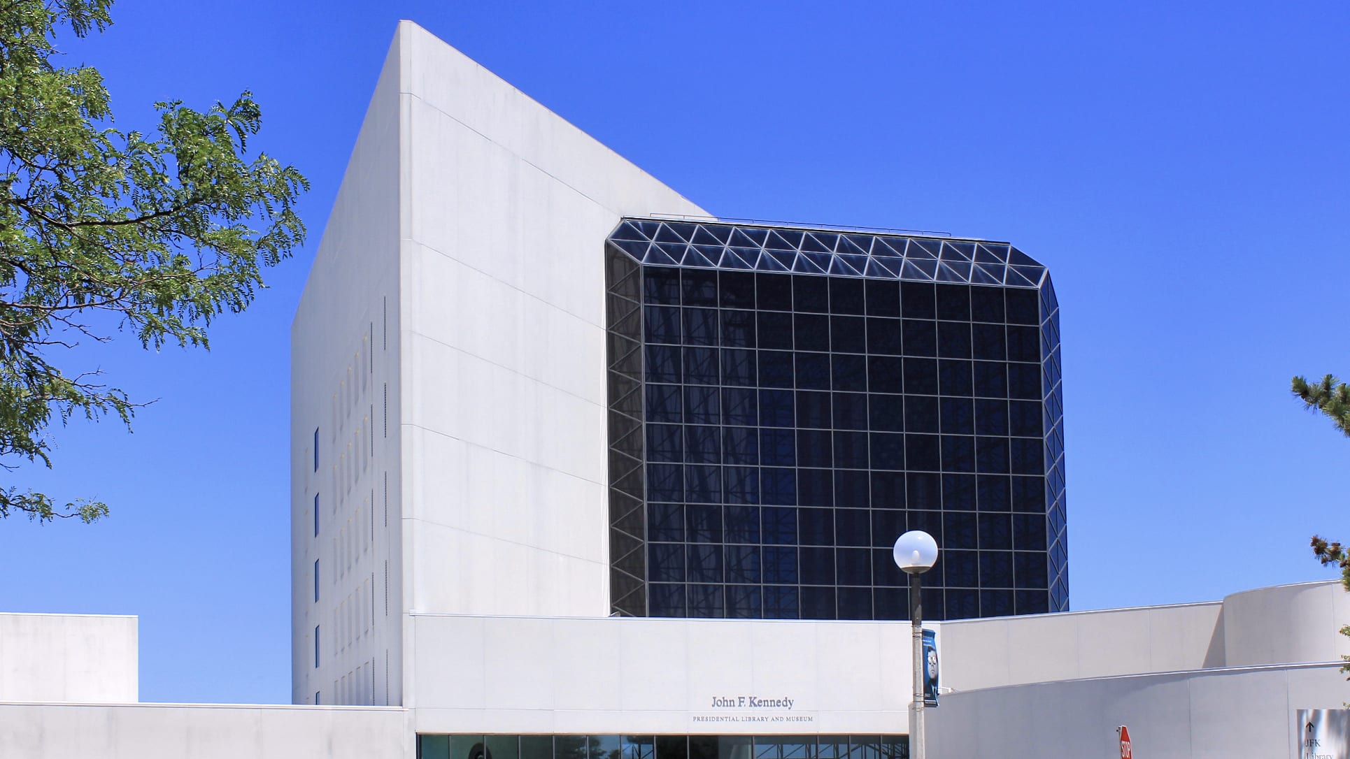 The John F. Kennedy Presidential Library and Museum, the I. M. Pei design on Columbia Point