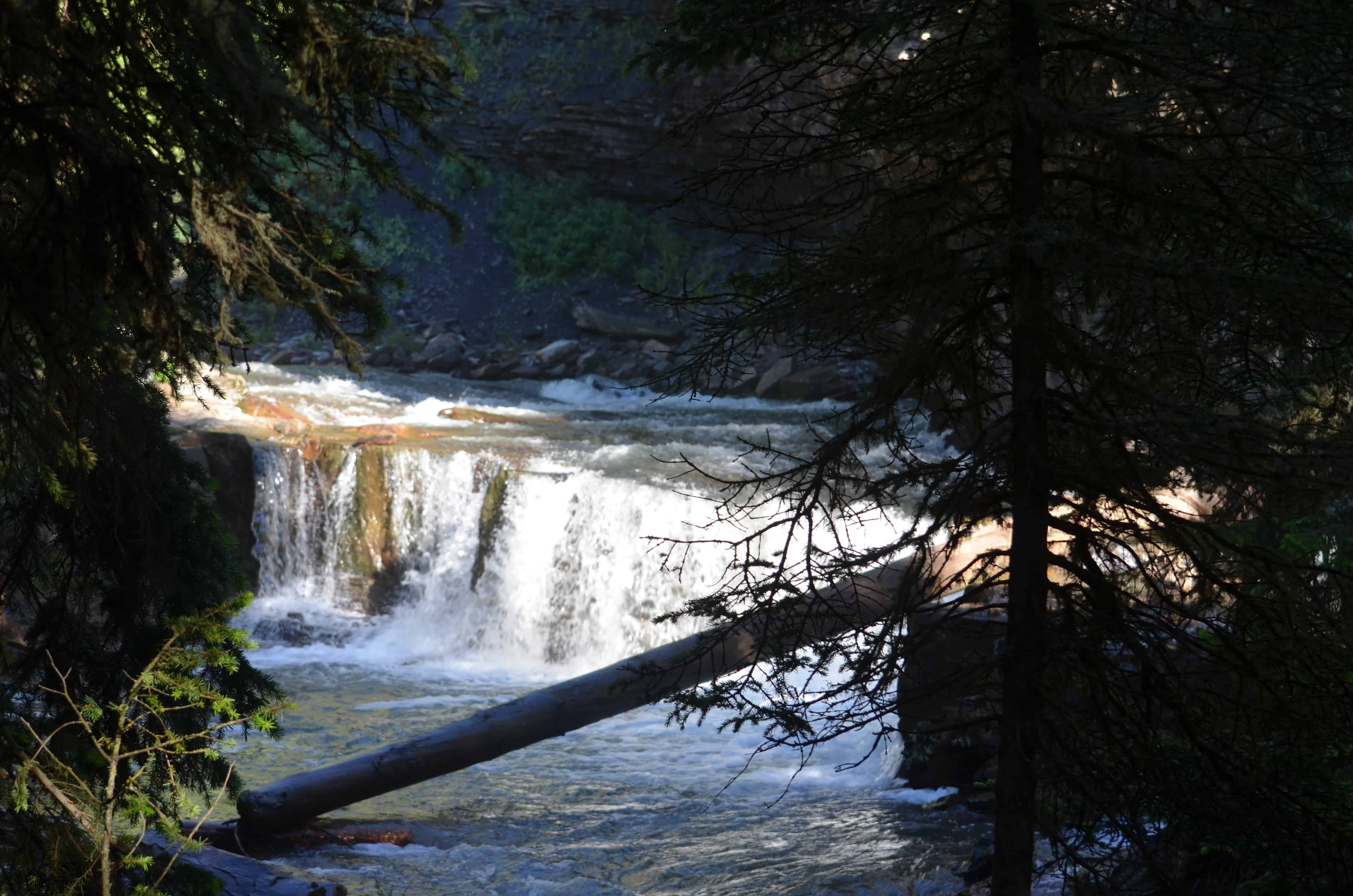 The river above the falls