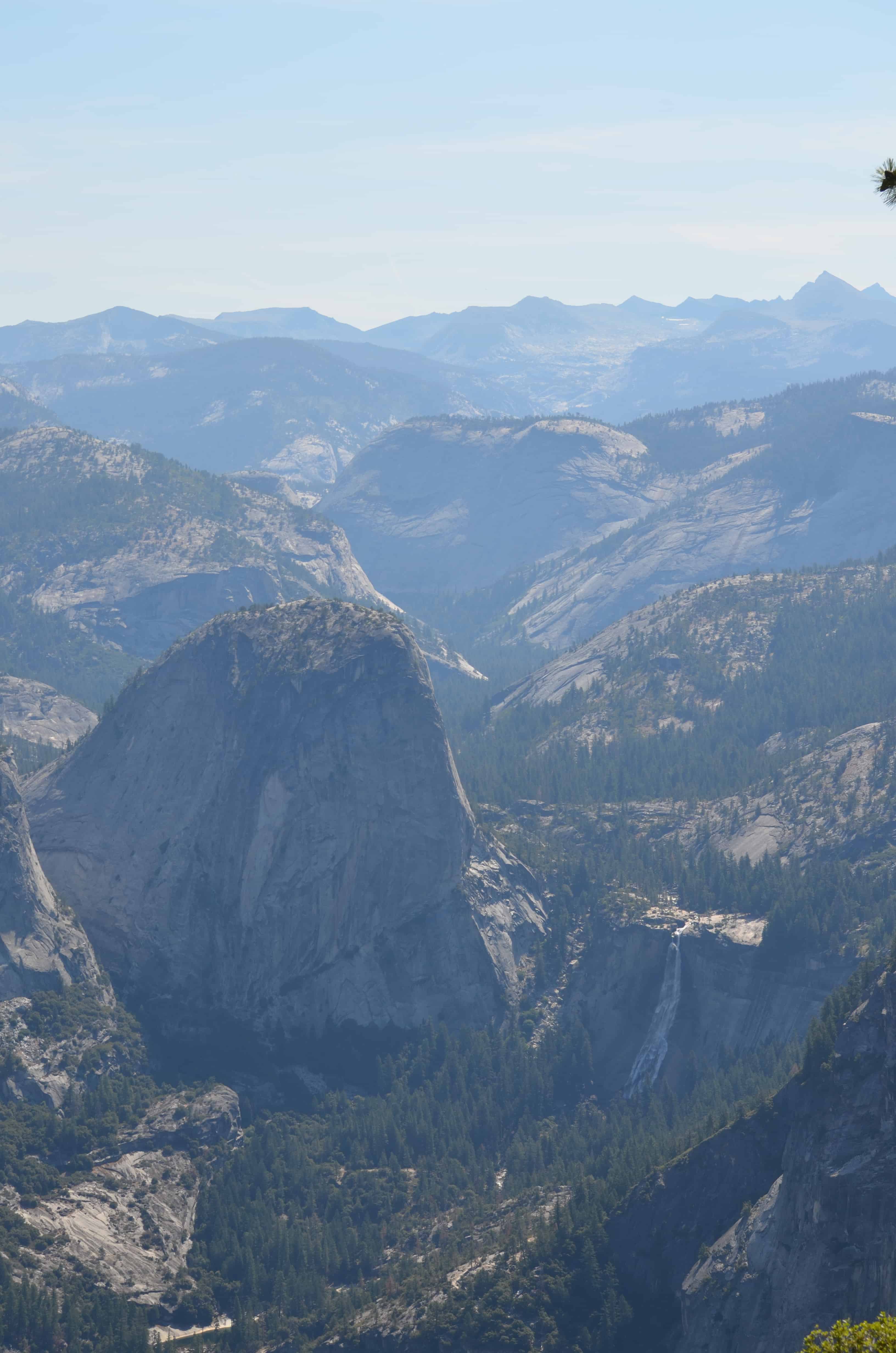 Looking down from Glacier Point