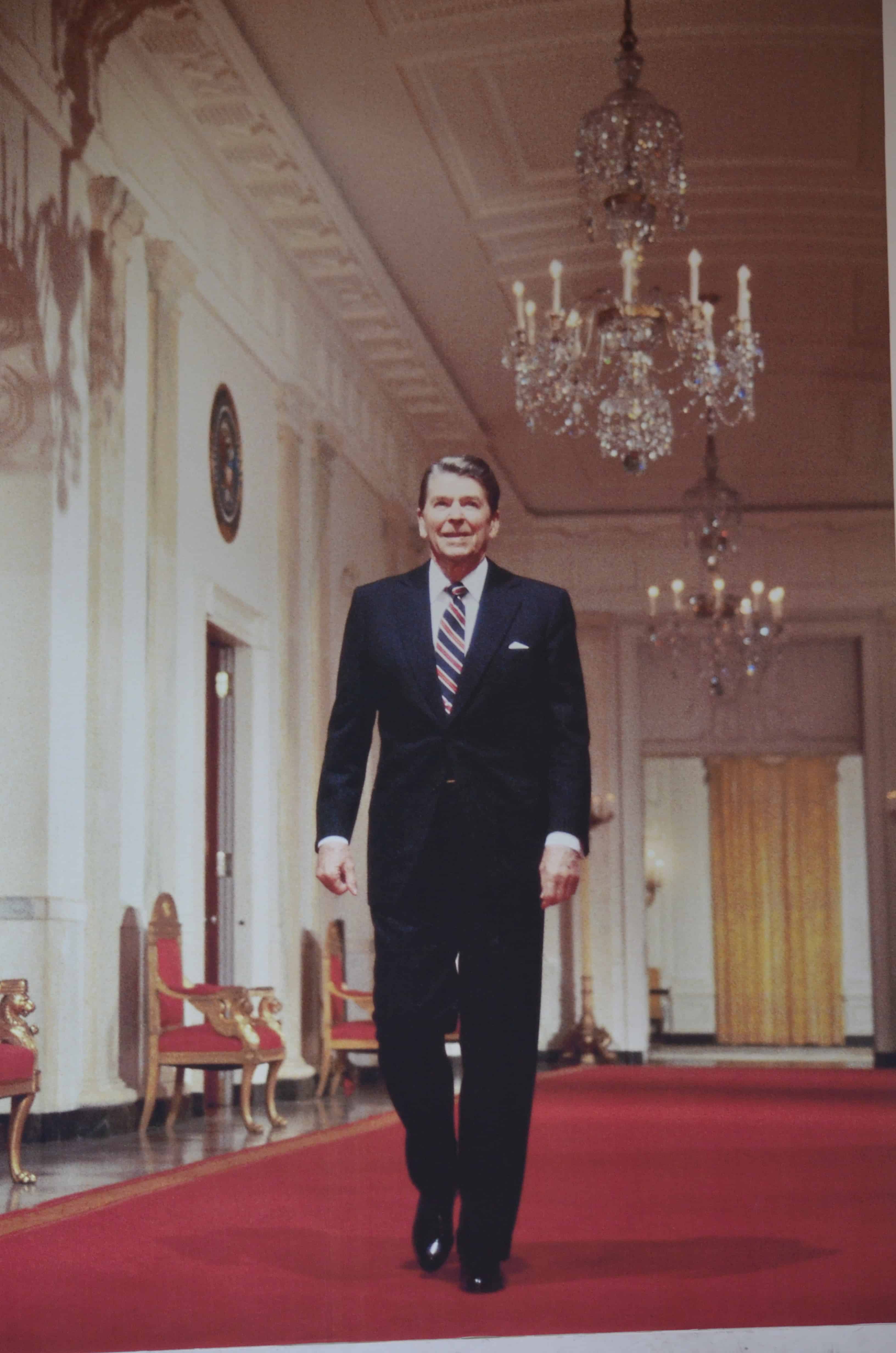 A lifelike portrait of Reagan