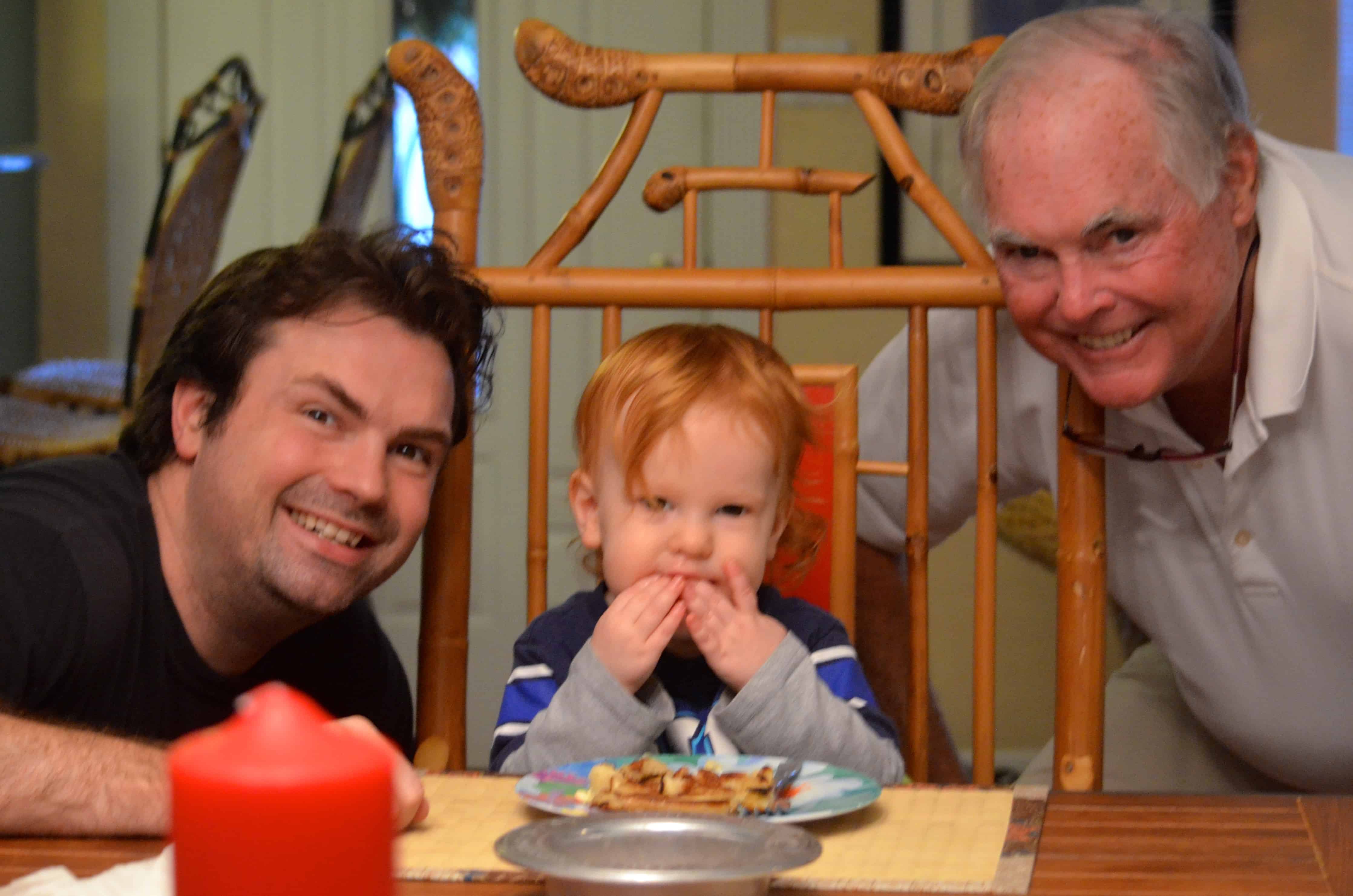 Great Breakfast with Dad and Gramps