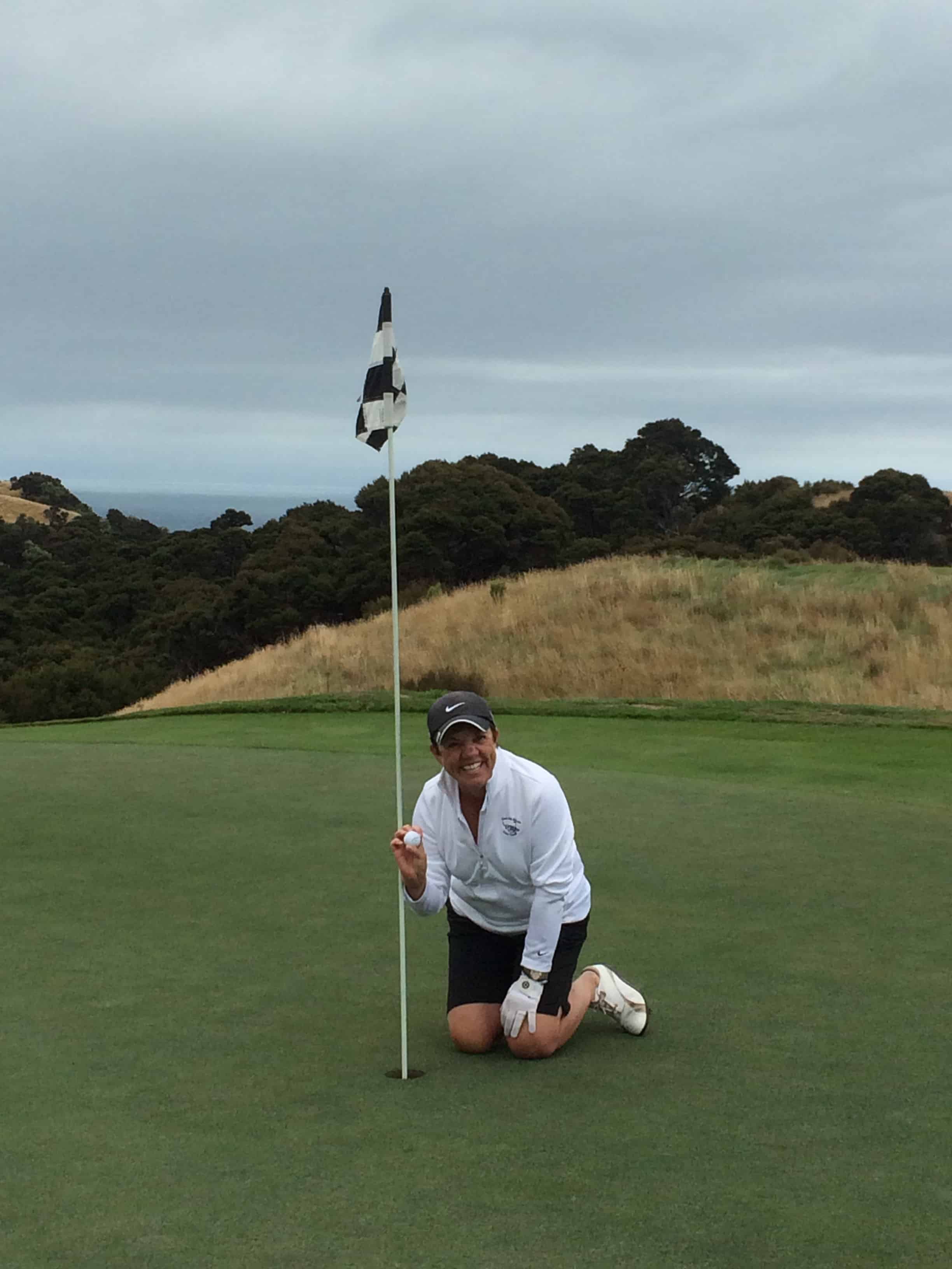 The third tee at Cape Kidnappers