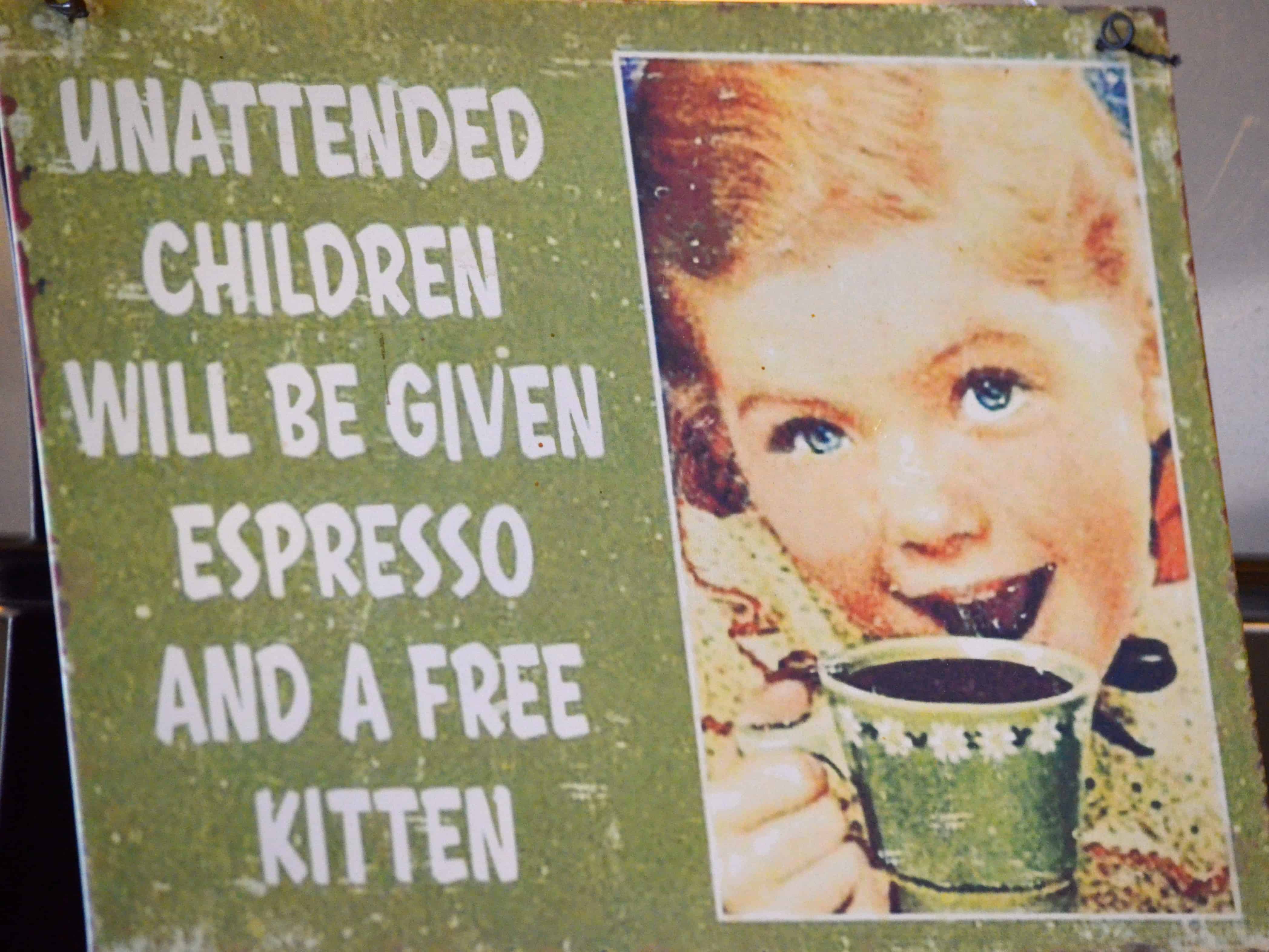 The sign at Cafe 131