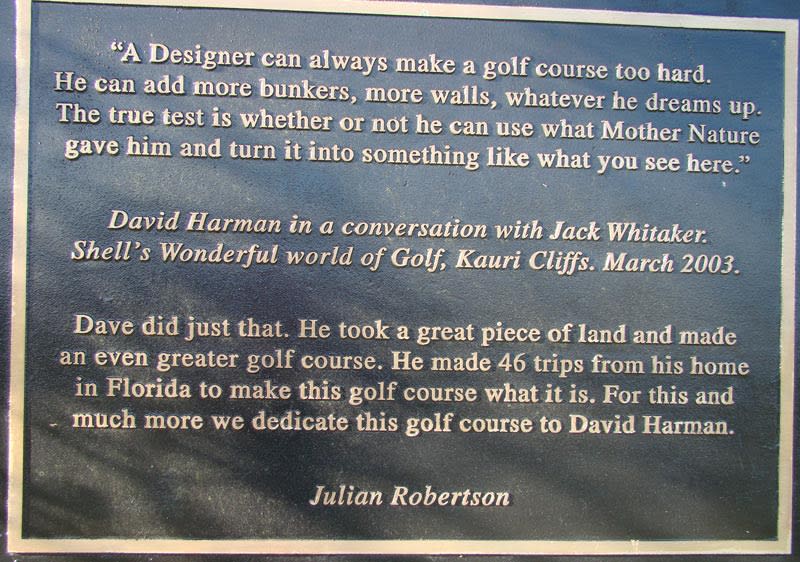 The David Harman plaque