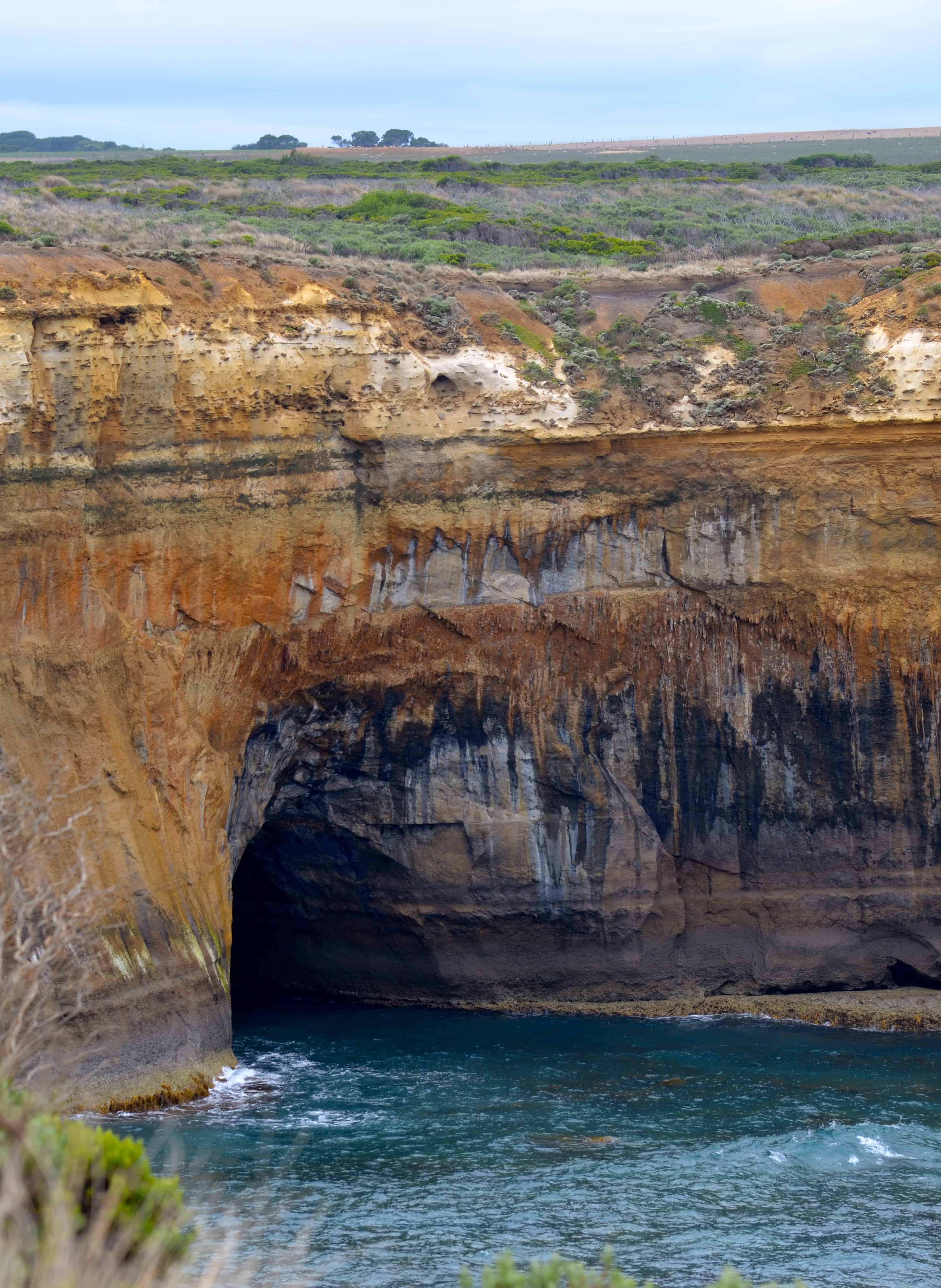 Along the cliffs