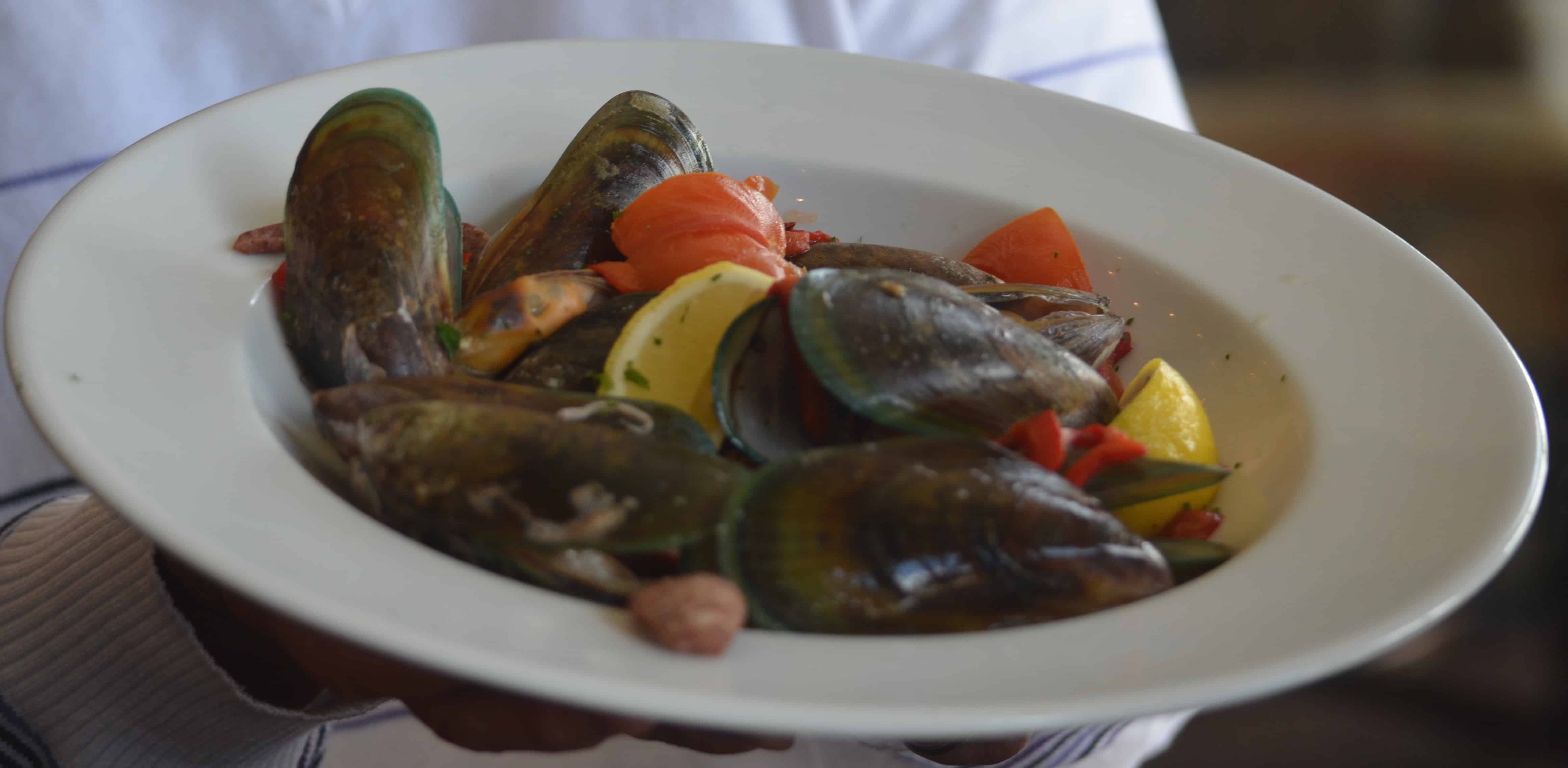 Green Lip Mussels at the clubhouse
