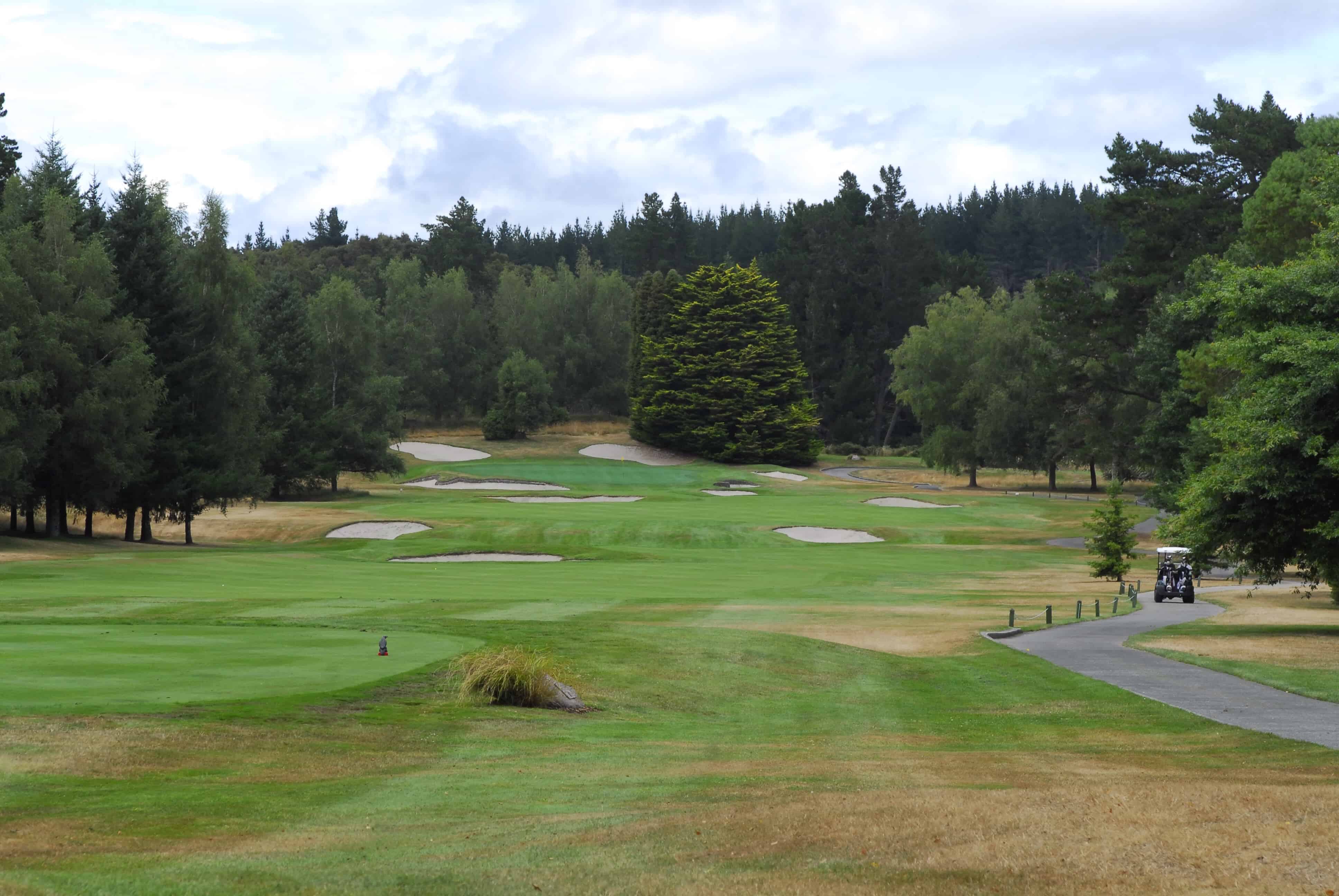 Back nine, climbing up to the cliffs