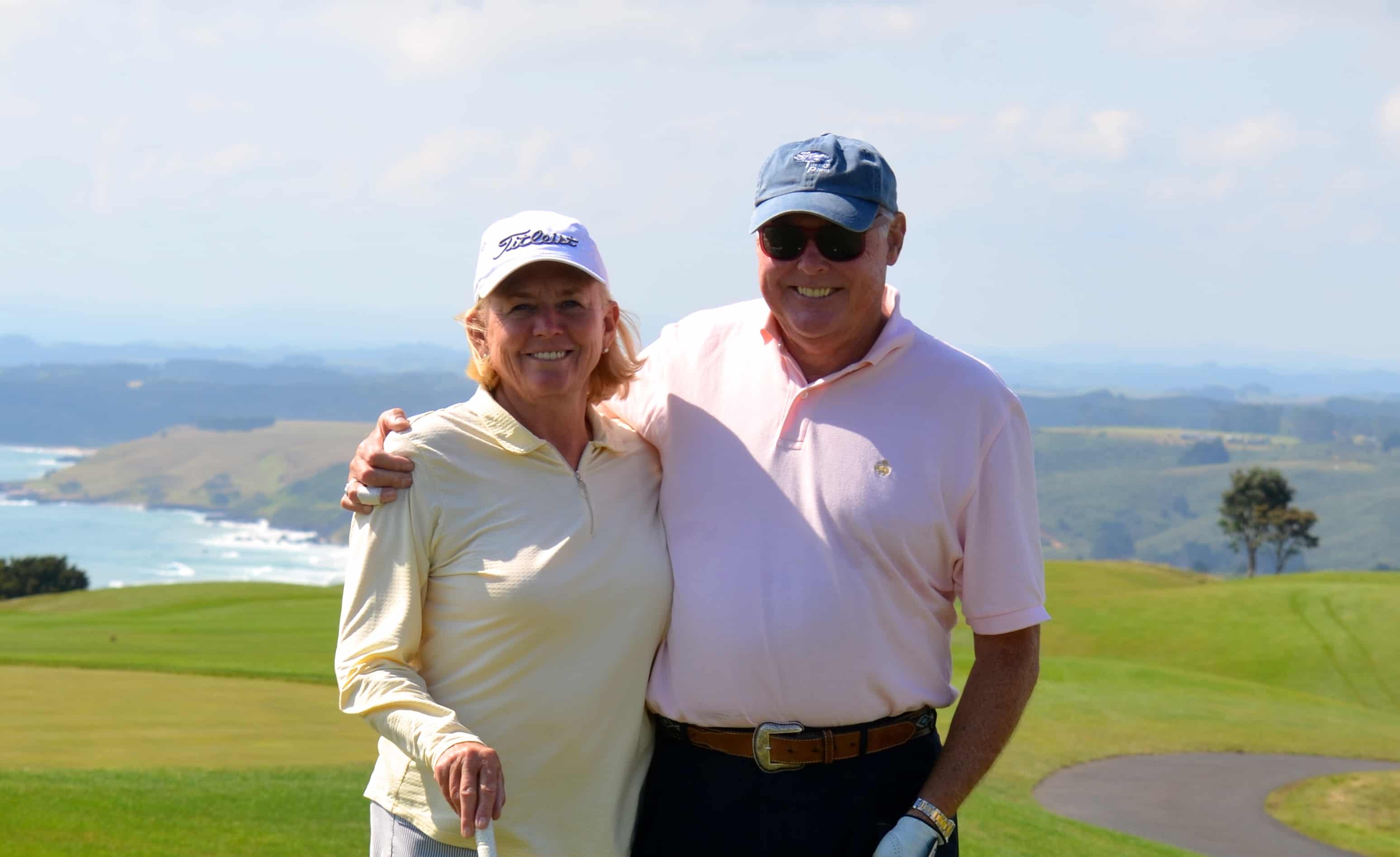 John and Janice above the cliffs