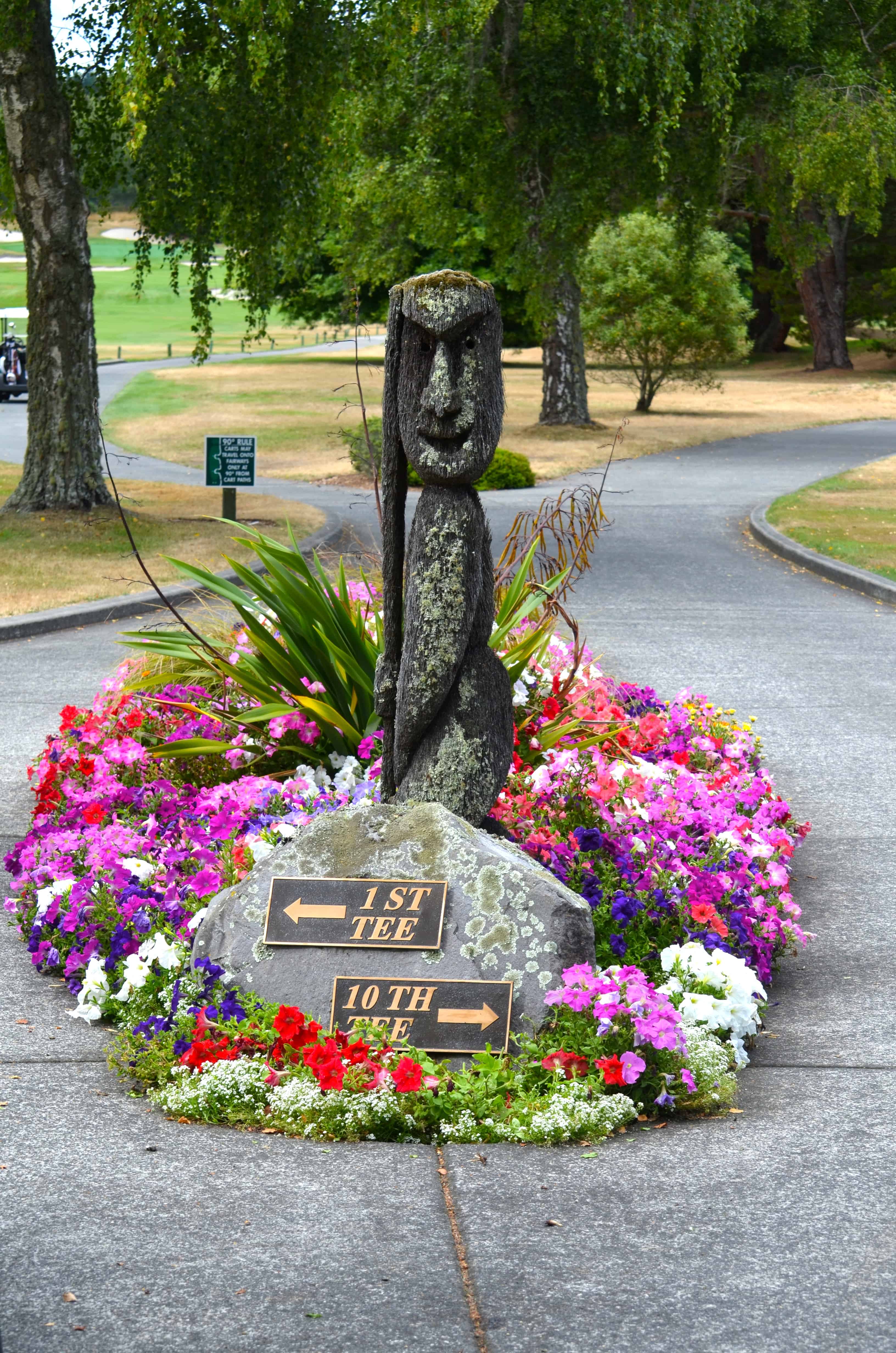 Entry to the course at Wairakei