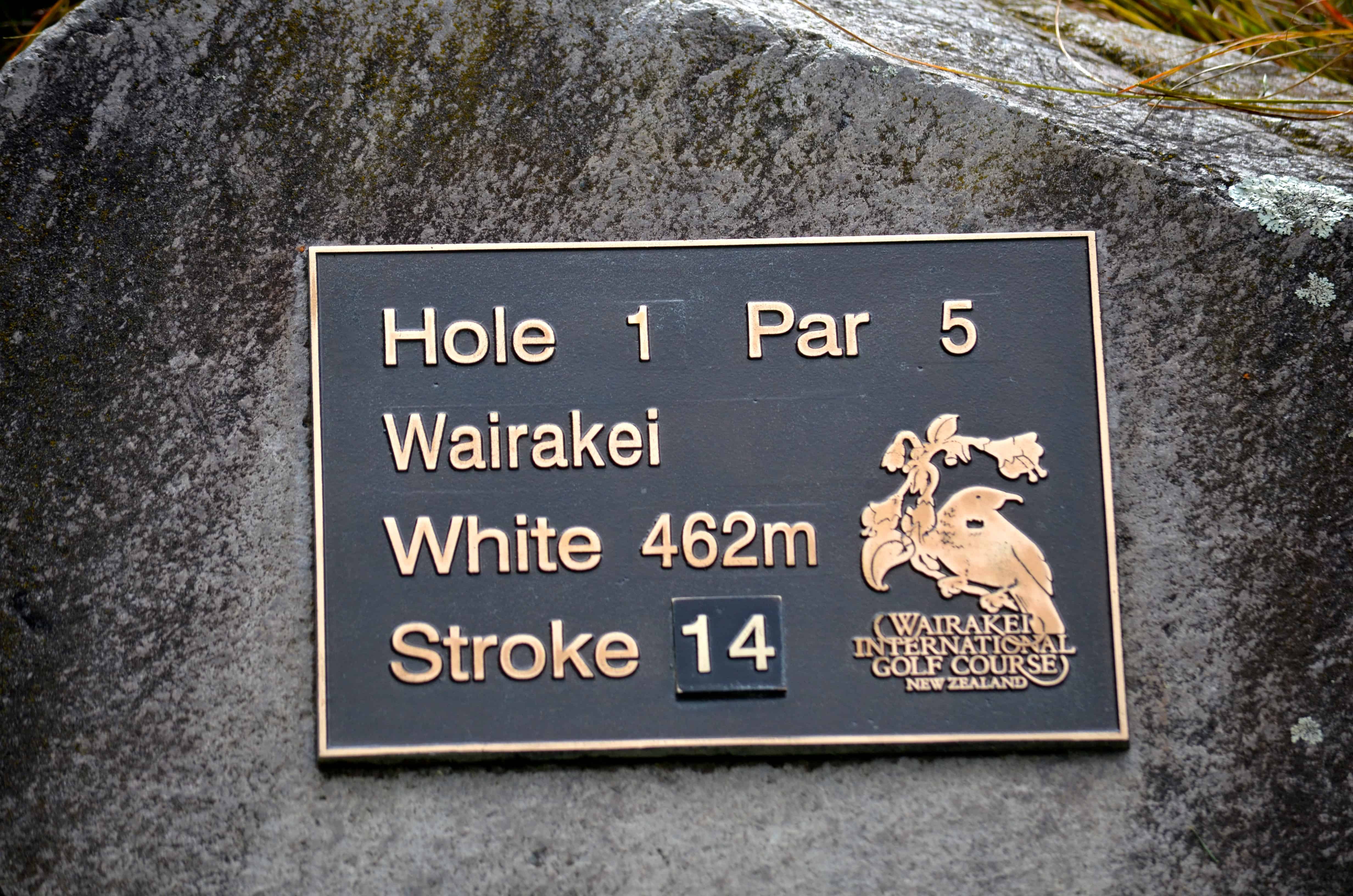 Out onto the course