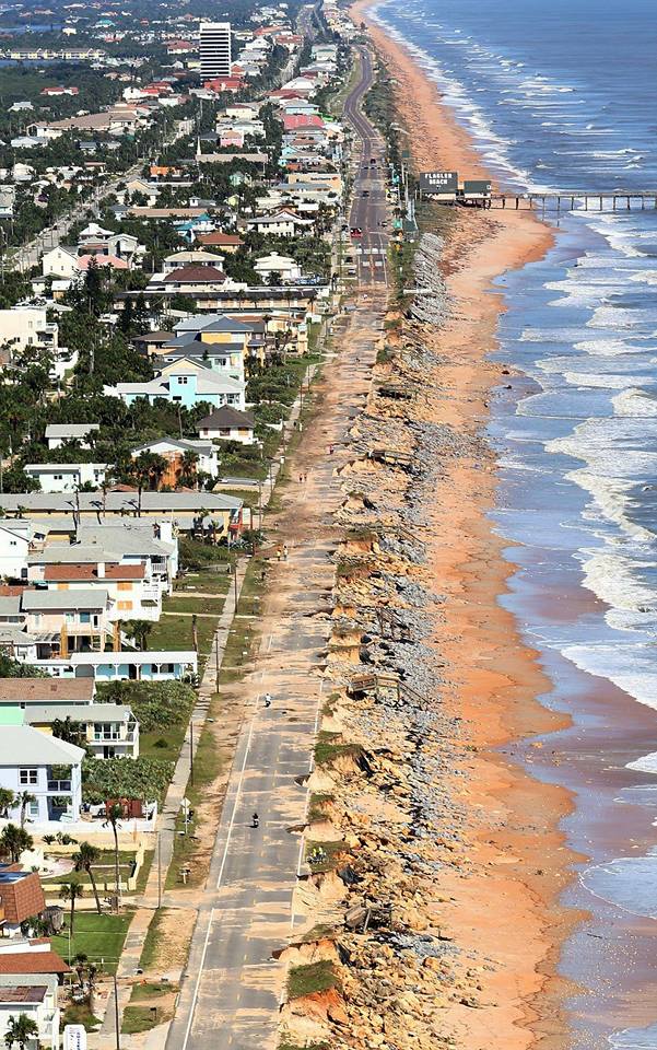 Destruction of A1A, six blocks from our home