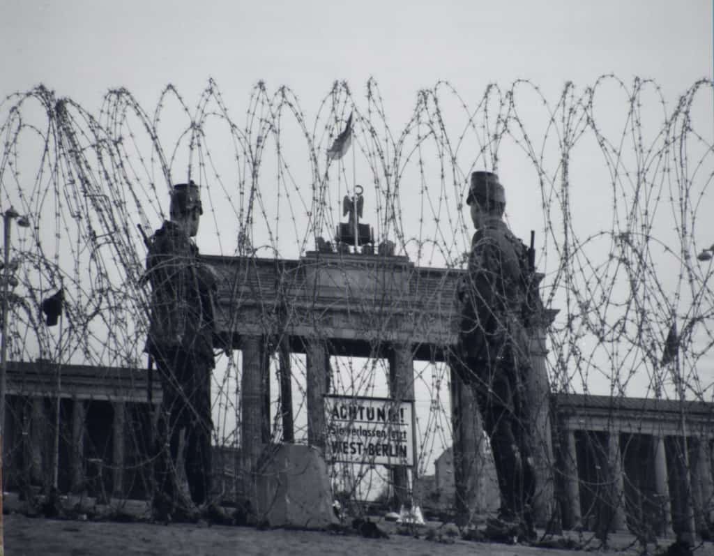 The Brandenburg Gate during the years of the Wall