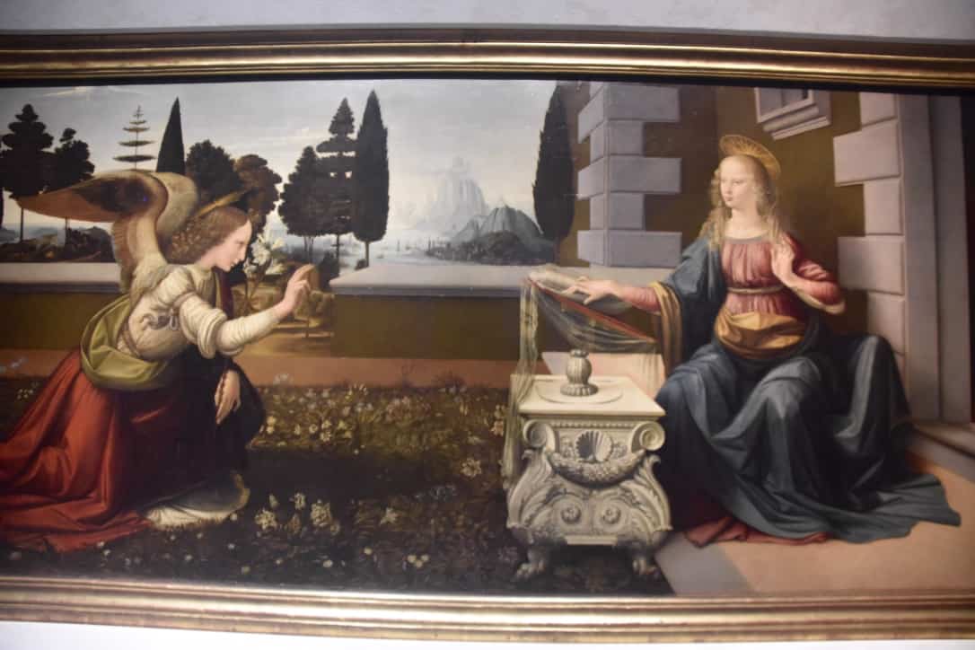 Leonardo da Vinci's Annunciation in the Uffizi
