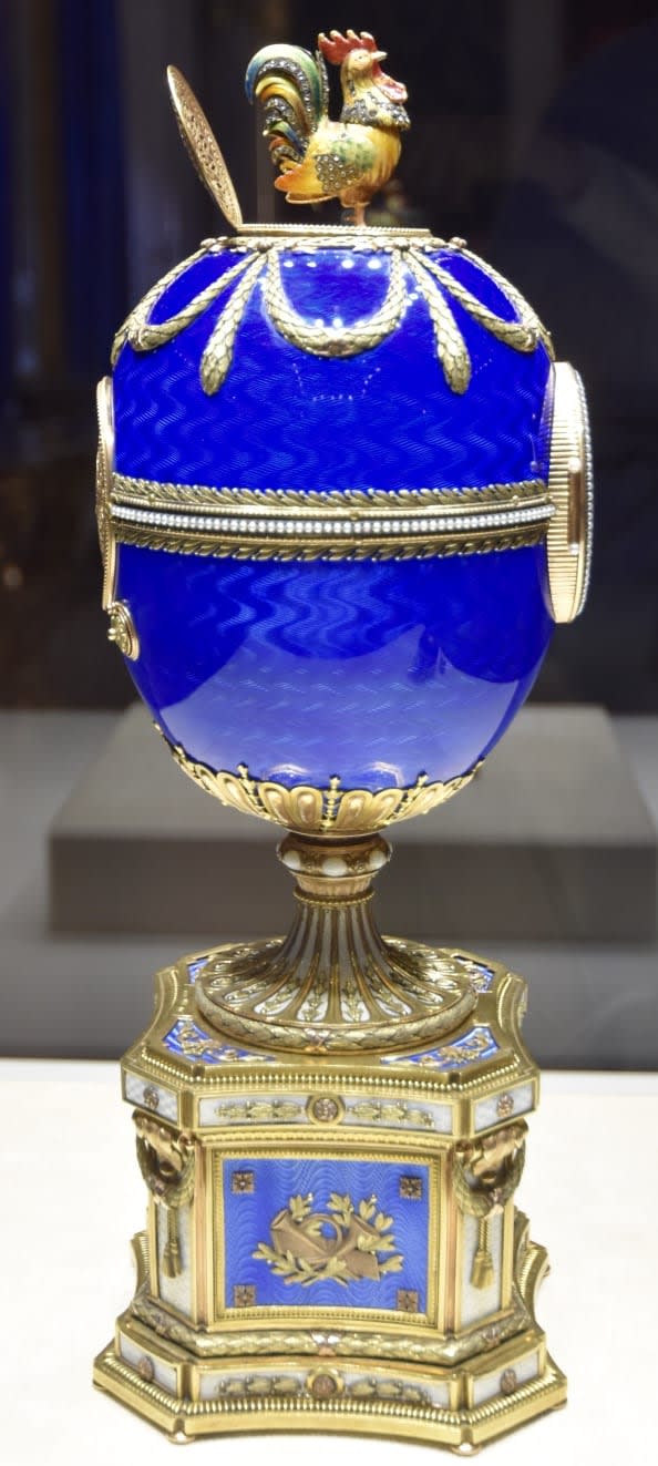 One of the imperial Fabergé eggs
