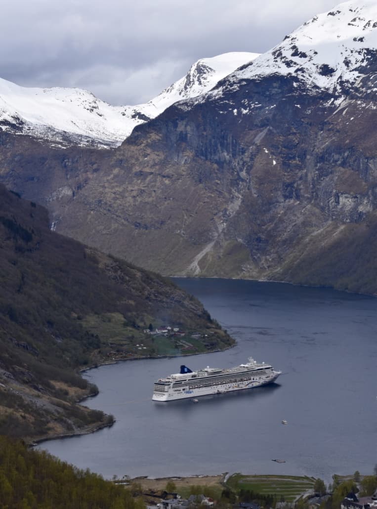 Looking out over Geirangerfjord