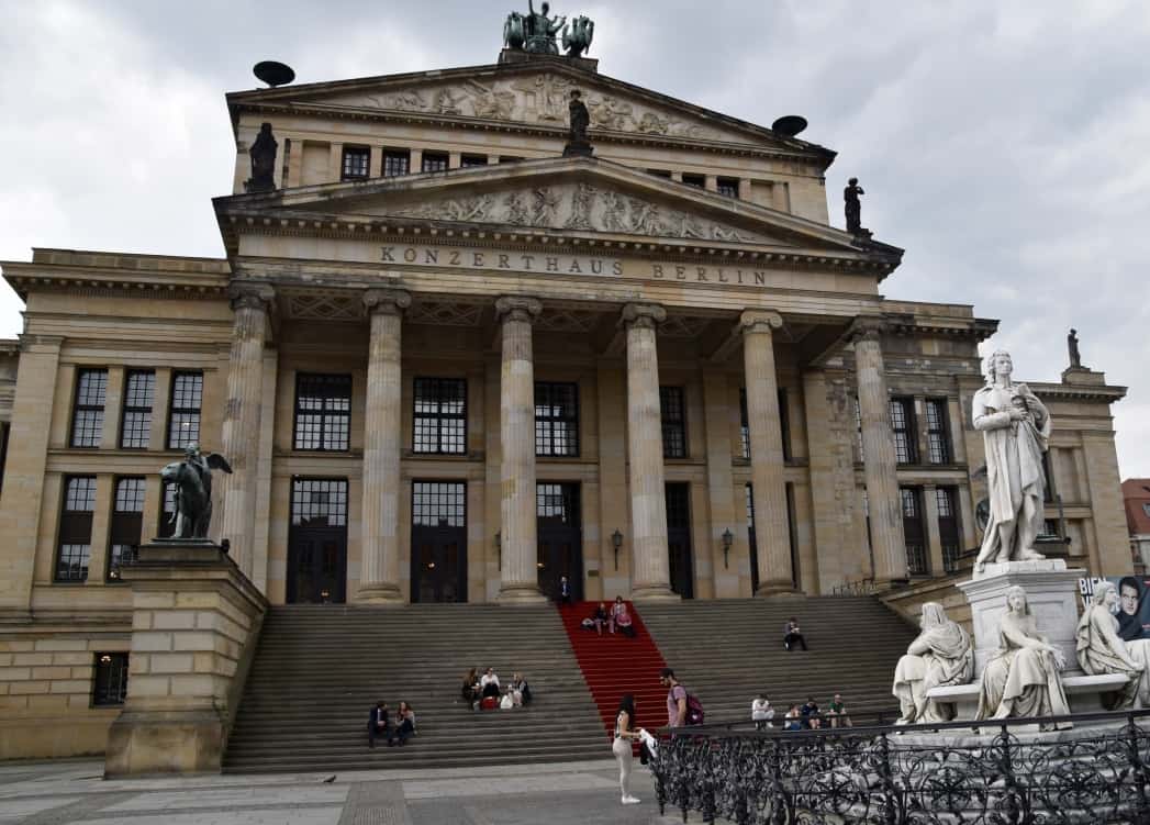 The concert hall at the center of Gendarmenmarkt