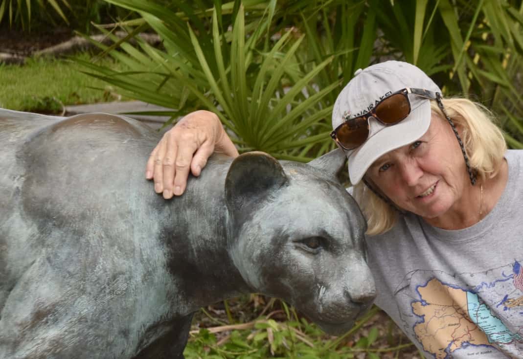 Janice with a Florida panther