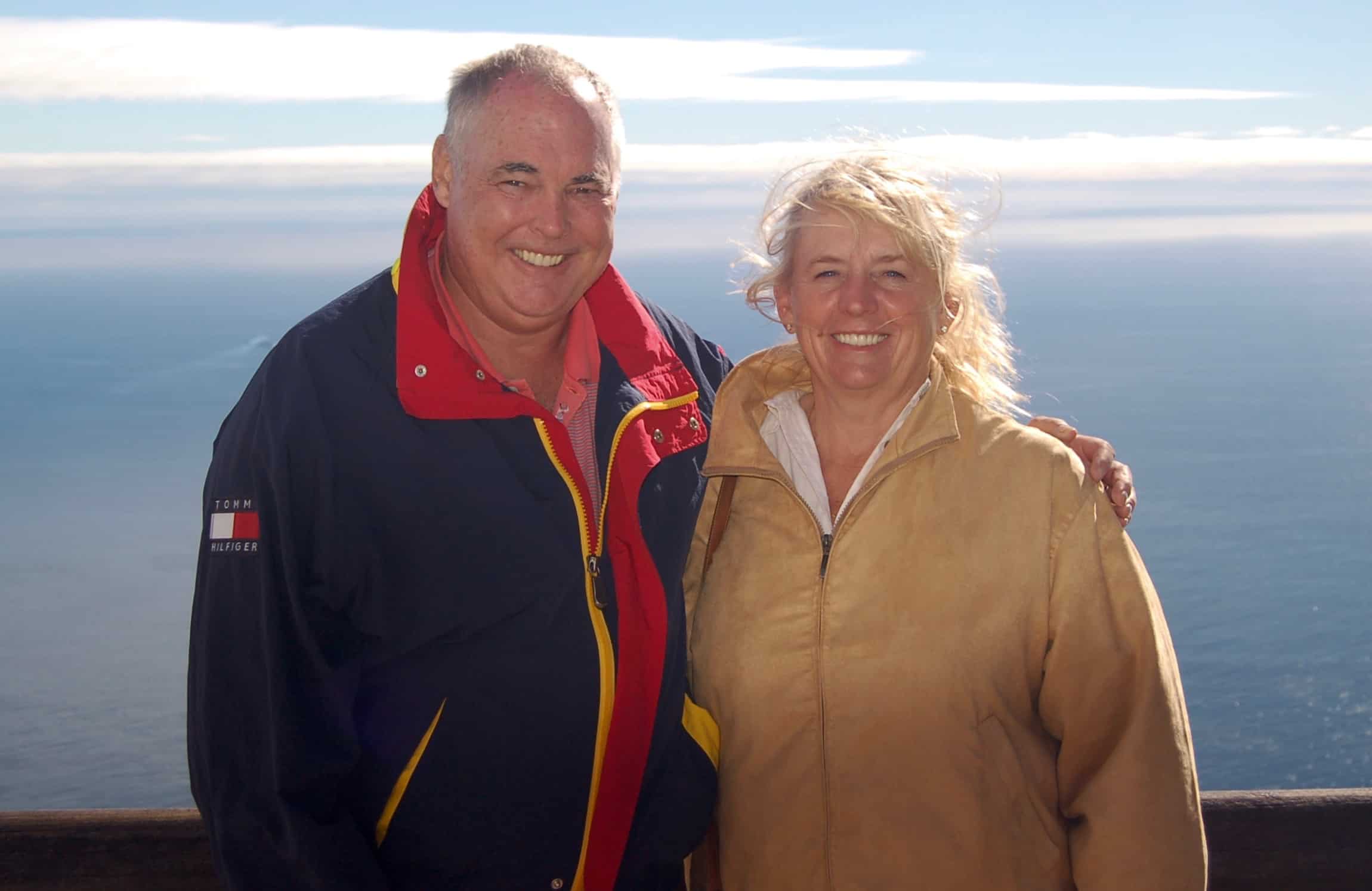 John and Janice on top of Table Mountain