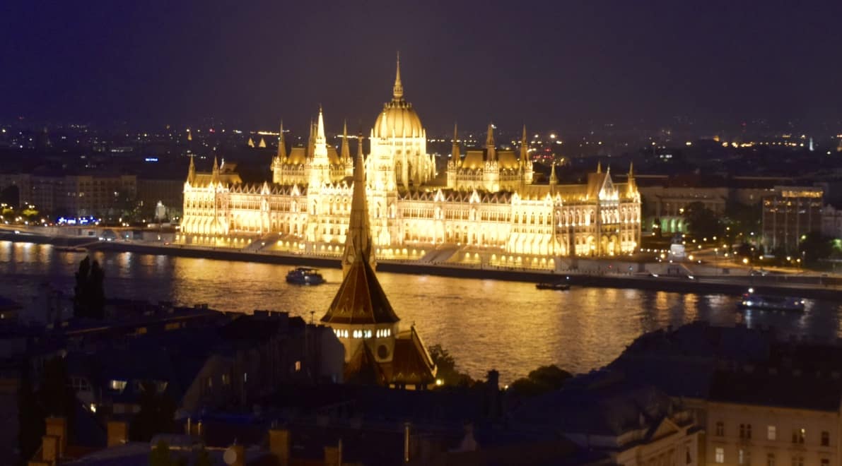 The Hungarian Parliament at night