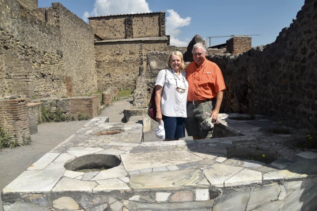 A Roman food shop in Pompeii