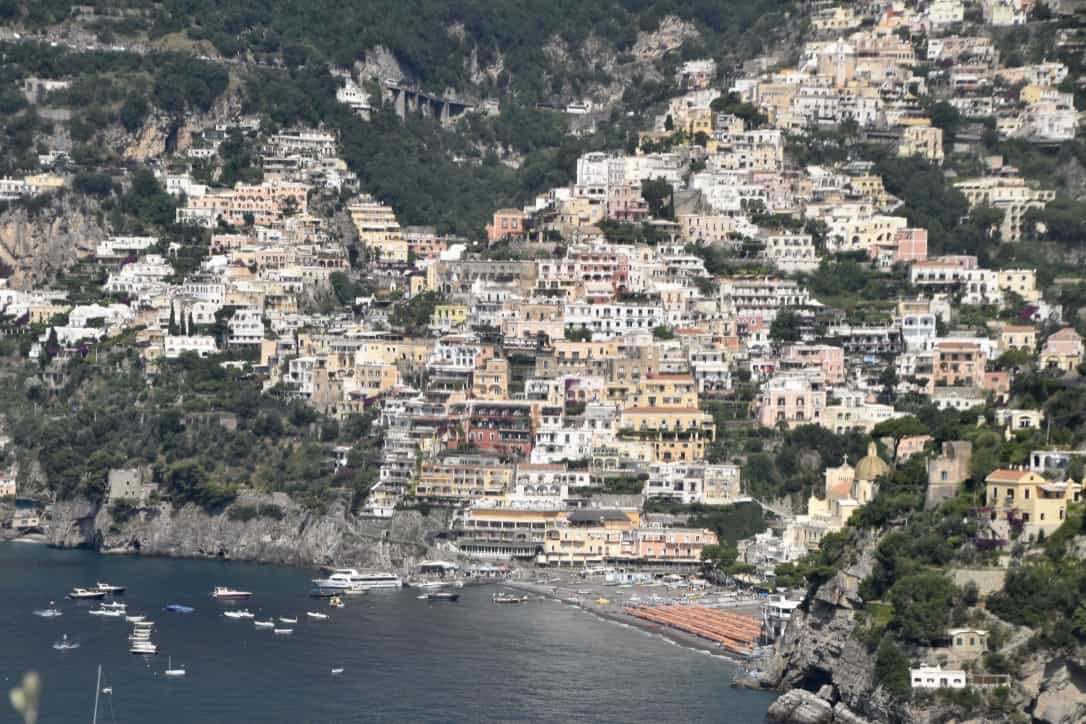 Positano seen from the road above