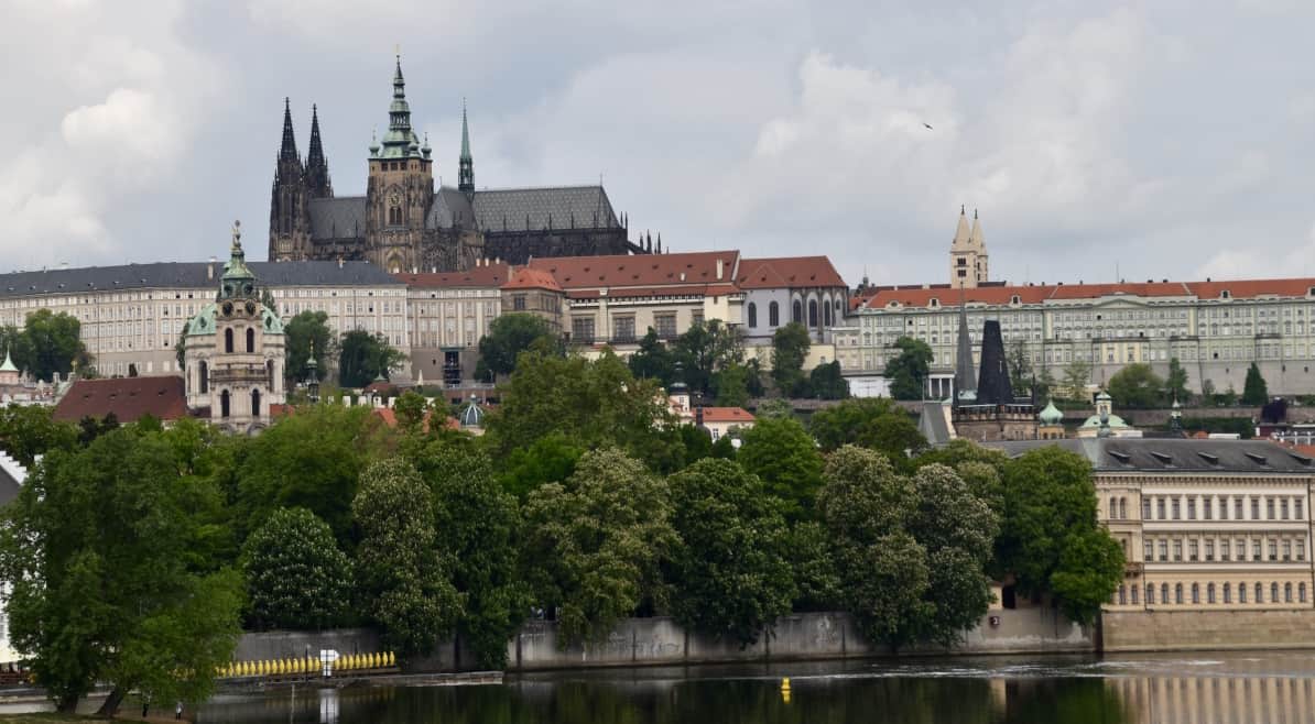 Prague Castle seen from a distance